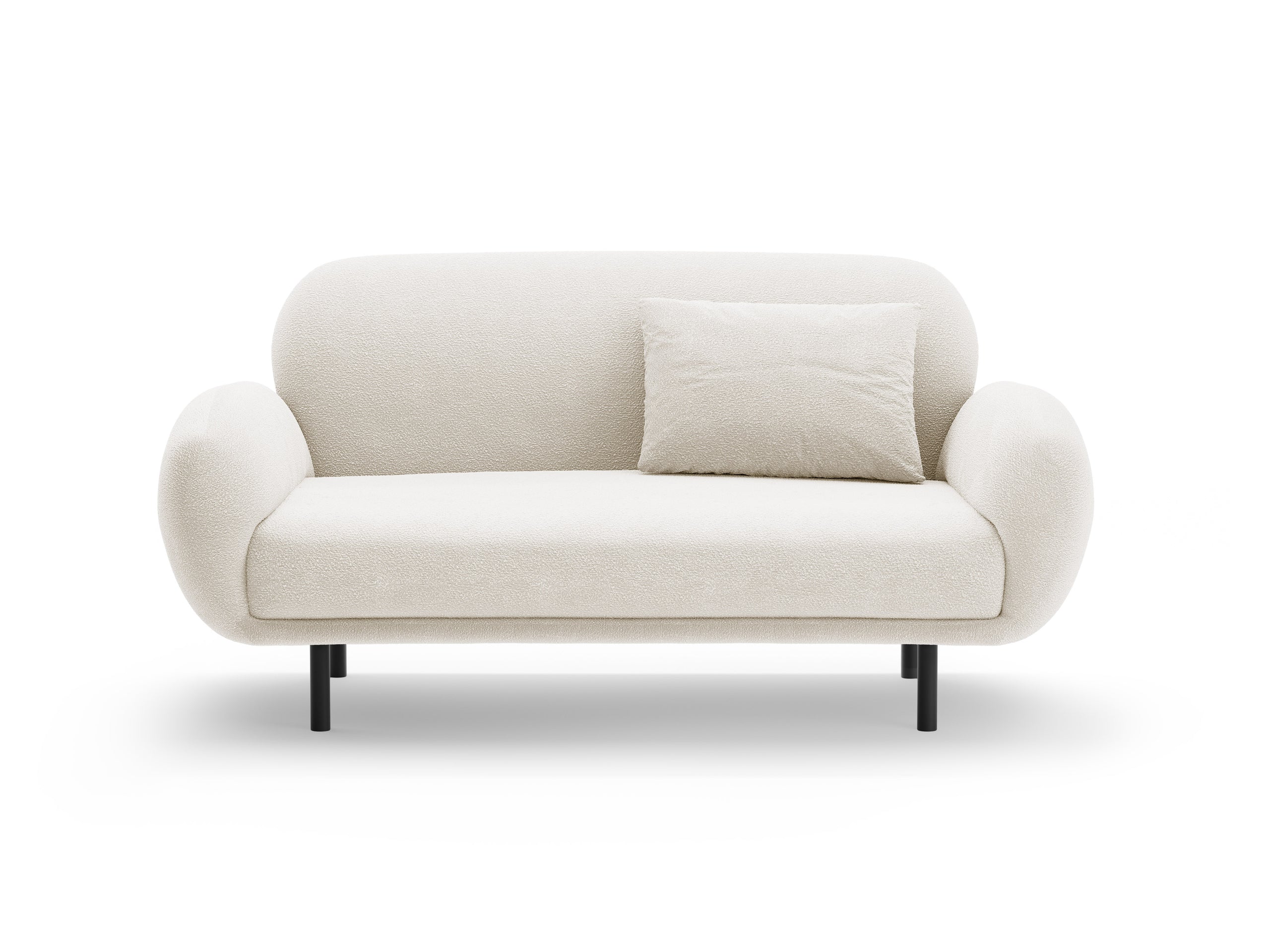 Micadoni Poppy dvojmiestna pohovka 148 × 72 cm - Buklé Baloo (Bal2073) - Biela