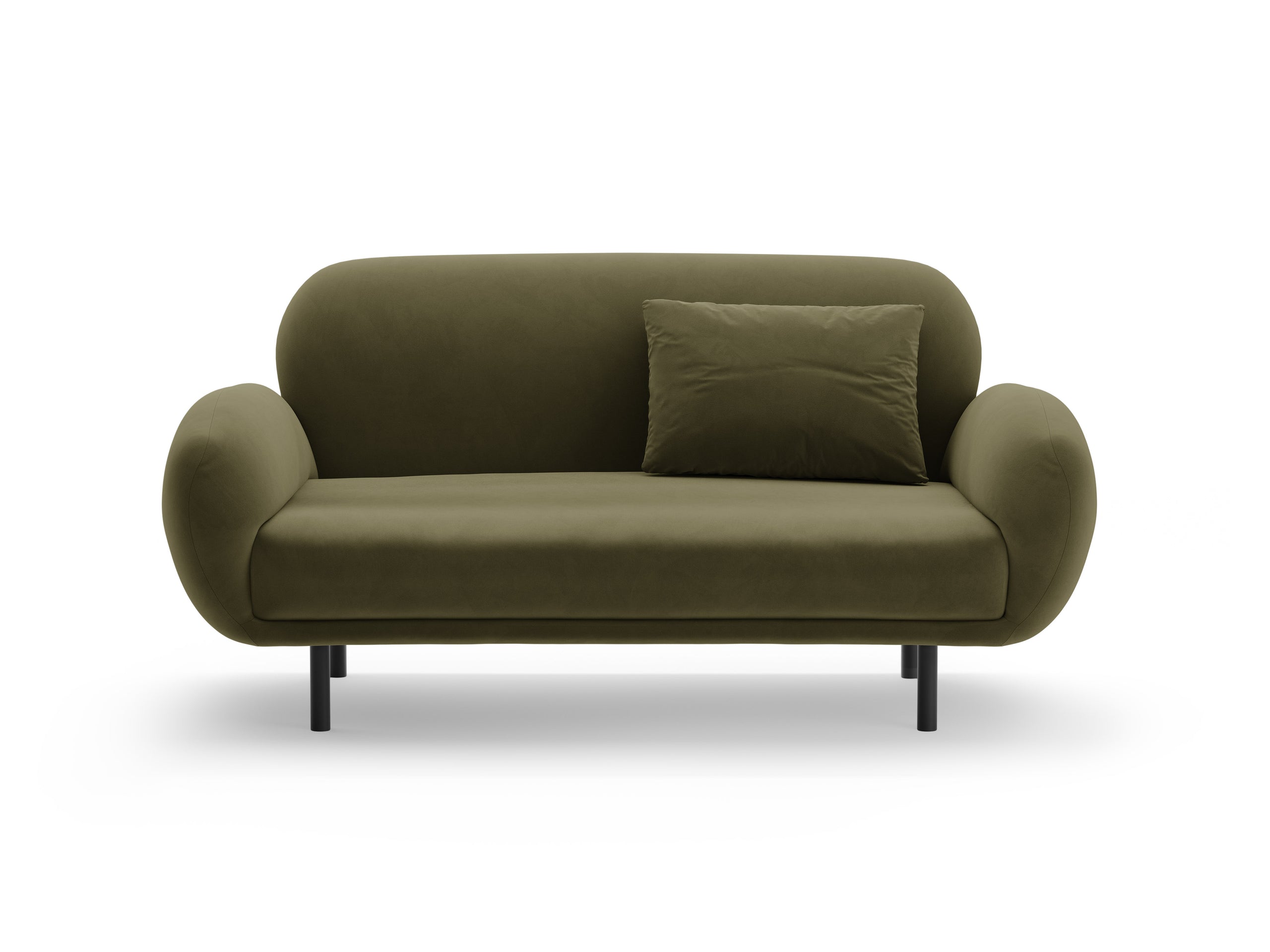 Micadoni Poppy dvojmiestna pohovka 148 × 72 cm - Zamat Casino (Casfor) - Svetlozelená
