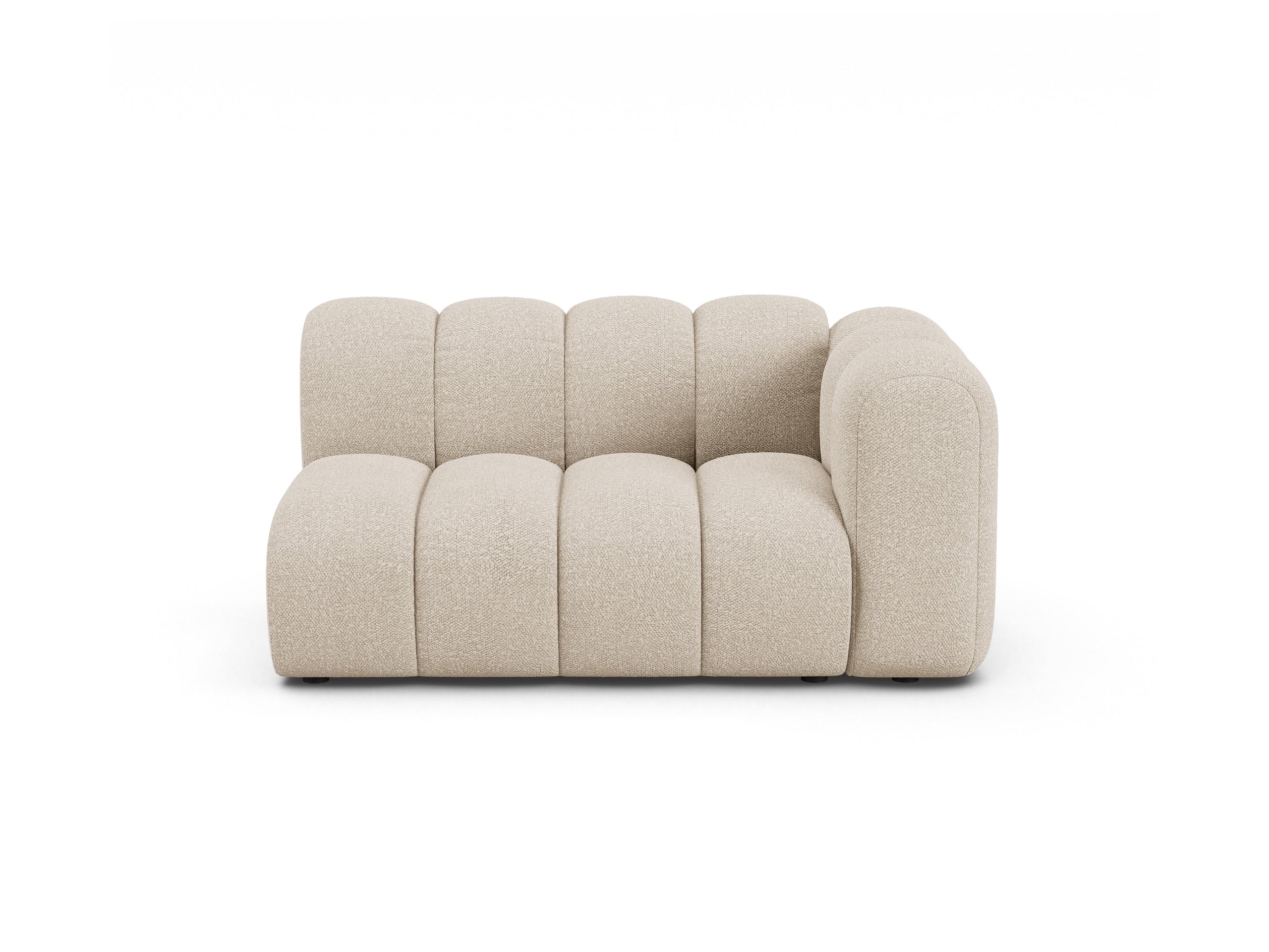Micadoni Lupine modul sedačky s podrúčkou 145 × 95 cm - Buklé Baloo (Bal2074) - Béžová - Pravé prevedenie