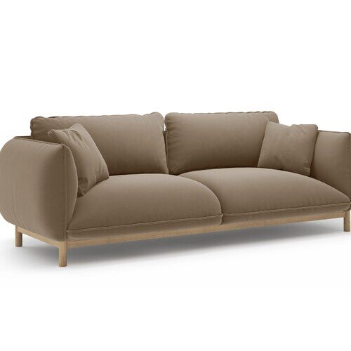 Micadoni Ada trojmiestna pohovka 208 × 101 cm - Materiál nôh: drevo
