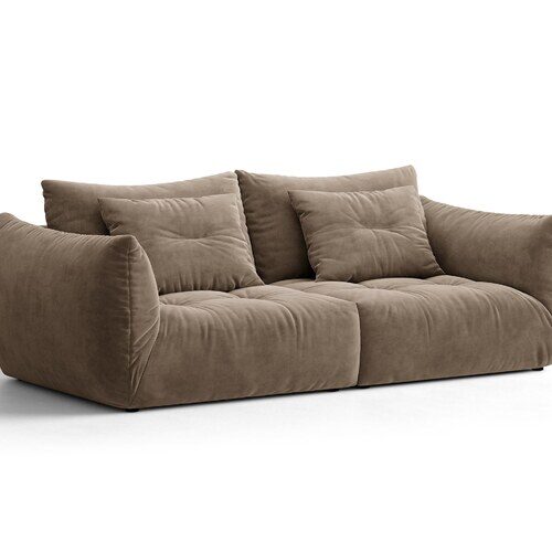 Micadoni Bloom trojmiestna pohovka 232 × 107 cm - Materiál nôh: plast
