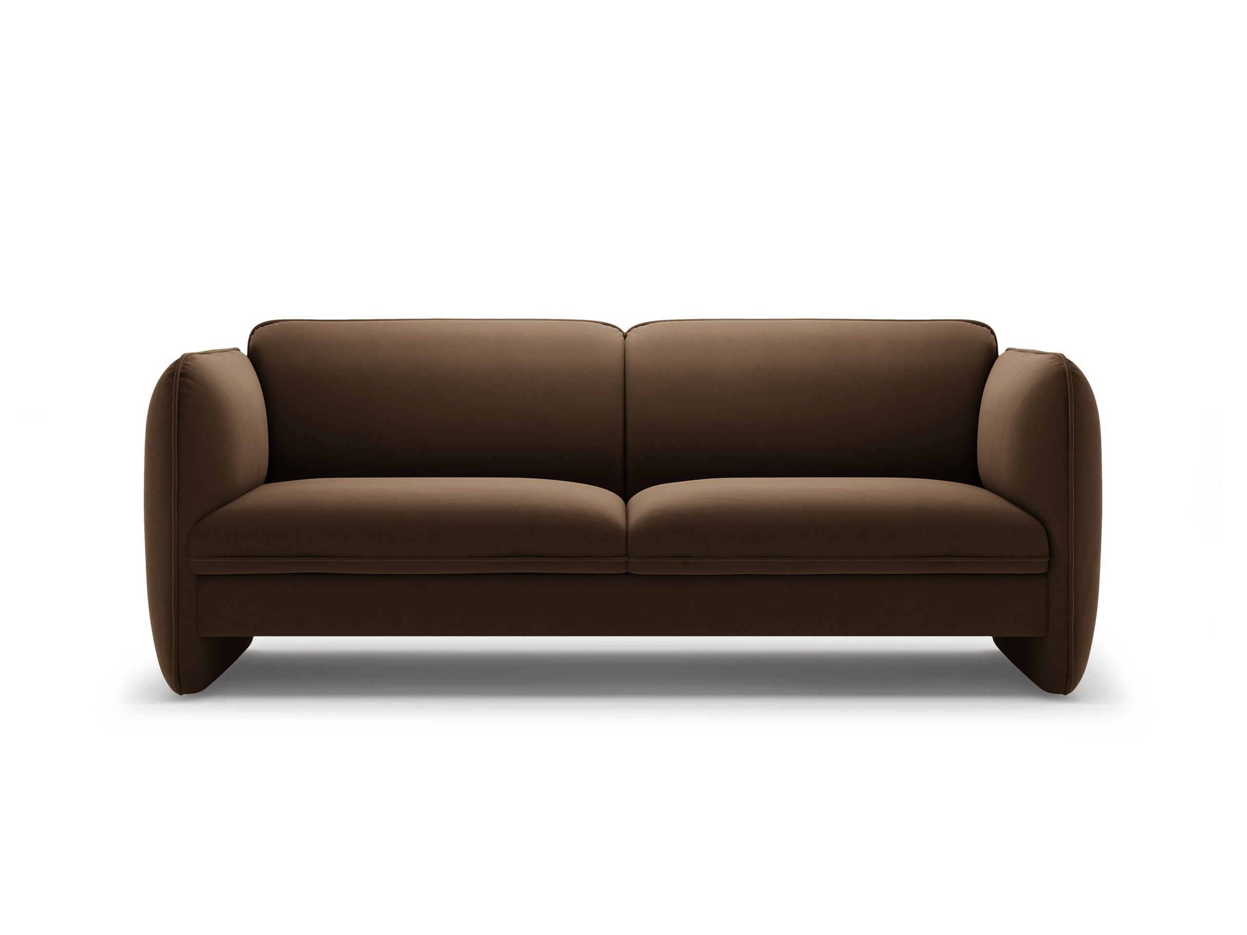 Micadoni Georgia trojmiestna pohovka 204 × 90 cm - Zamat Magic Velvet (Ma2299) - Čokoládová