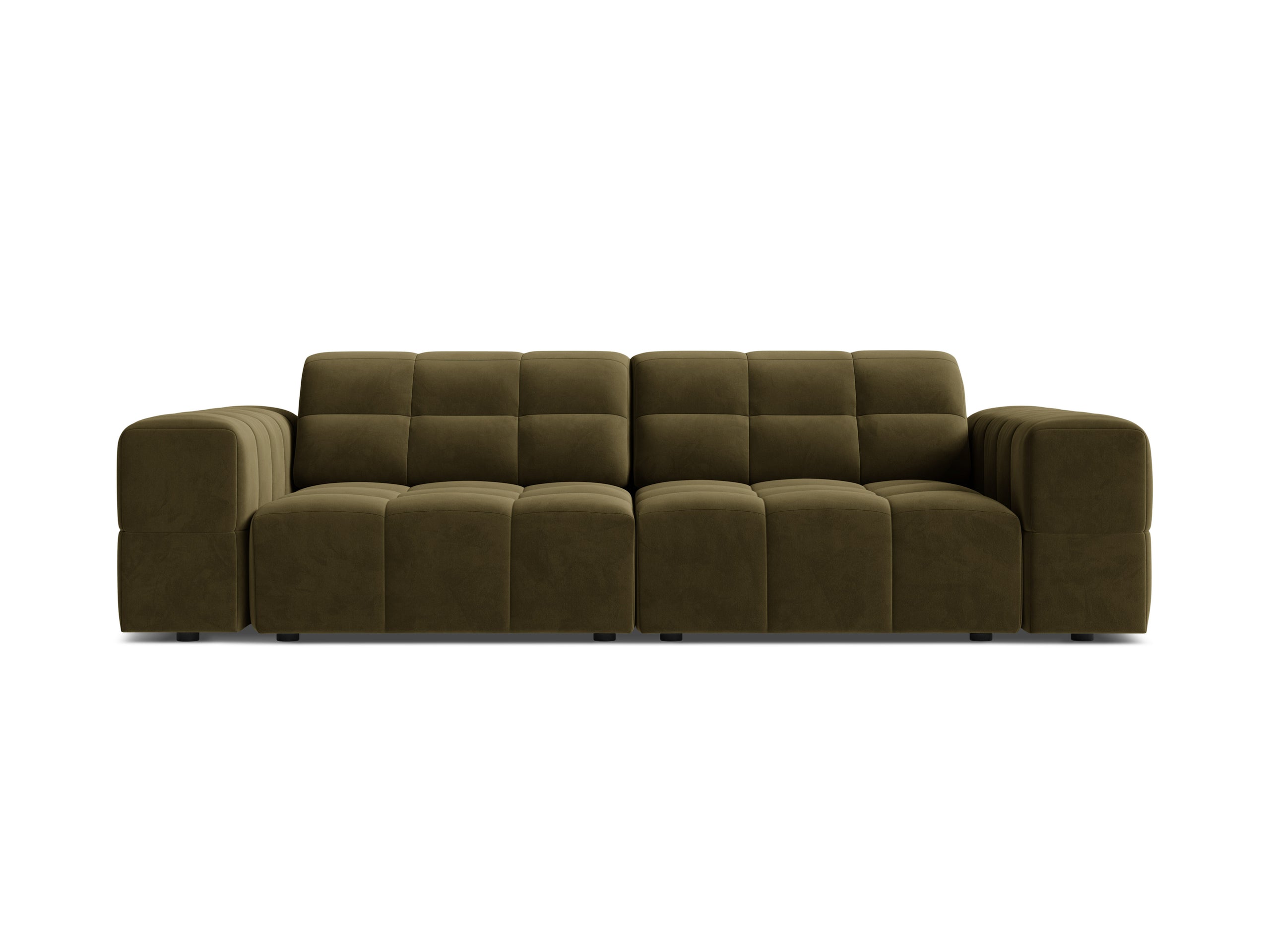 Micadoni Jennifer trojmiestna pohovka 212 × 102 cm - Zamat Bluvel (Blu77) - Zelená