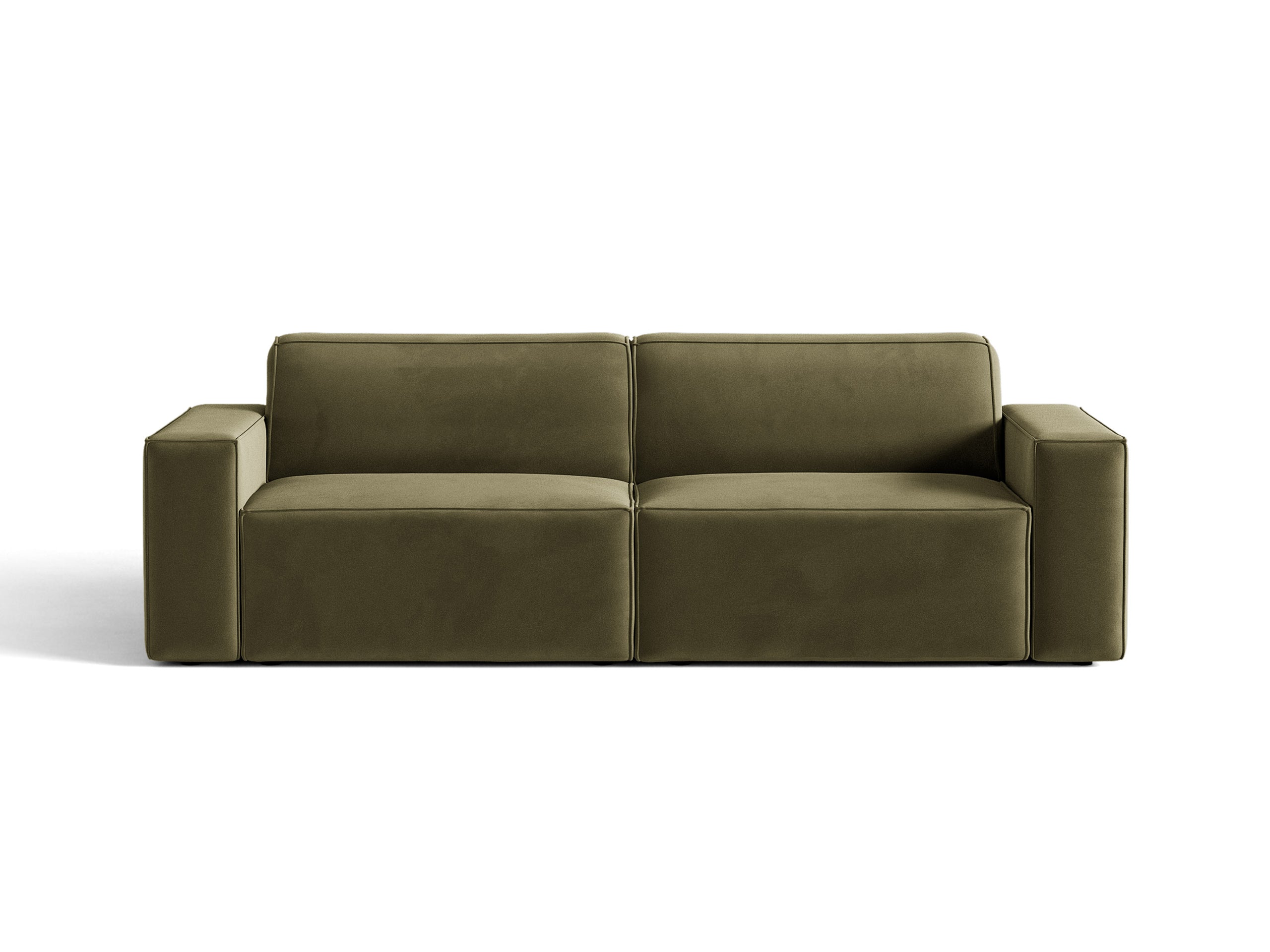 Micadoni Jodie trojmiestna pohovka 204 × 99 cm - Zamat Bluvel (Blu77) - Zelená