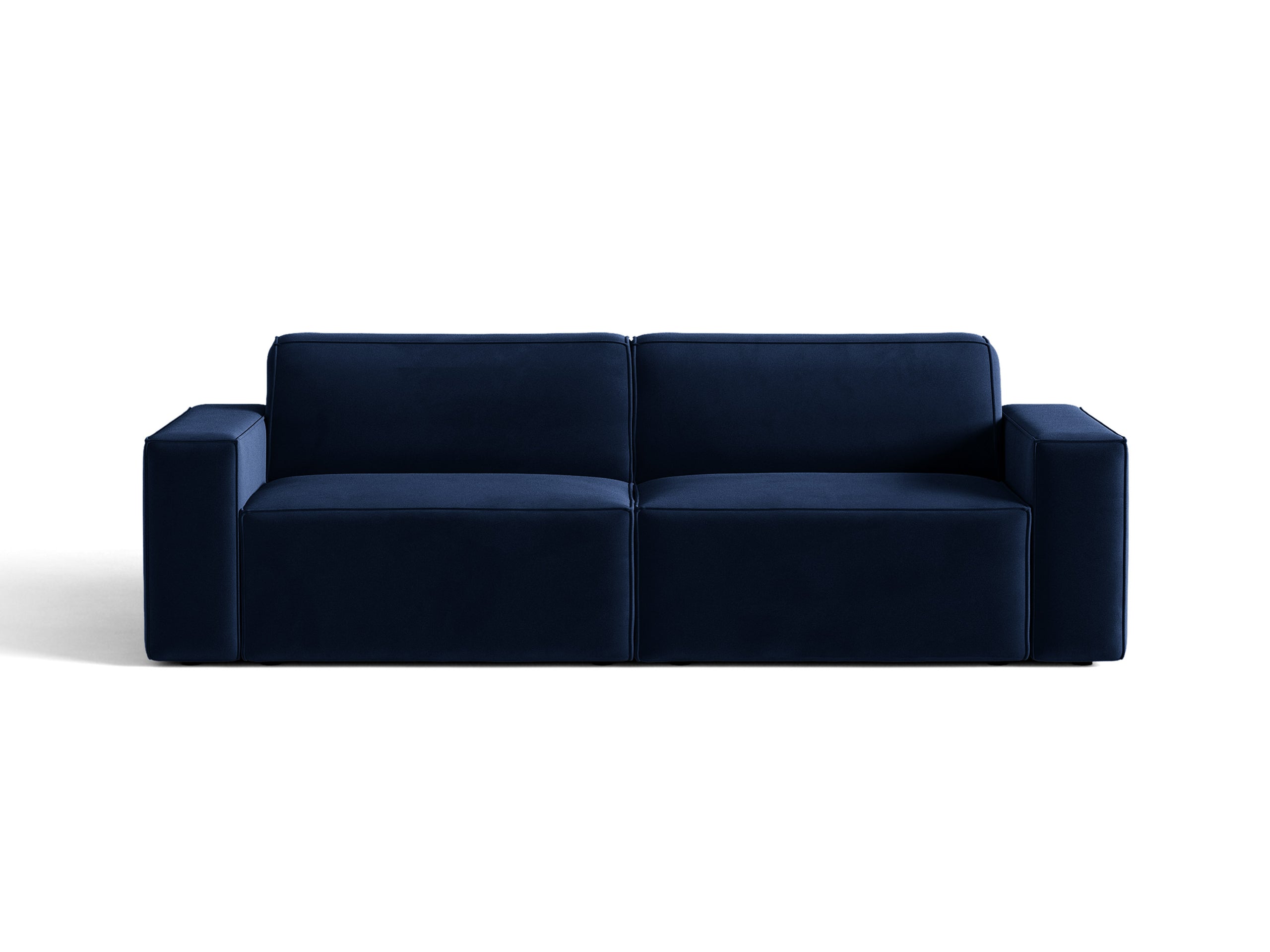 Micadoni Jodie trojmiestna pohovka 204 × 99 cm - Zamat Bluvel (Blu86) - Kráľovská modrá
