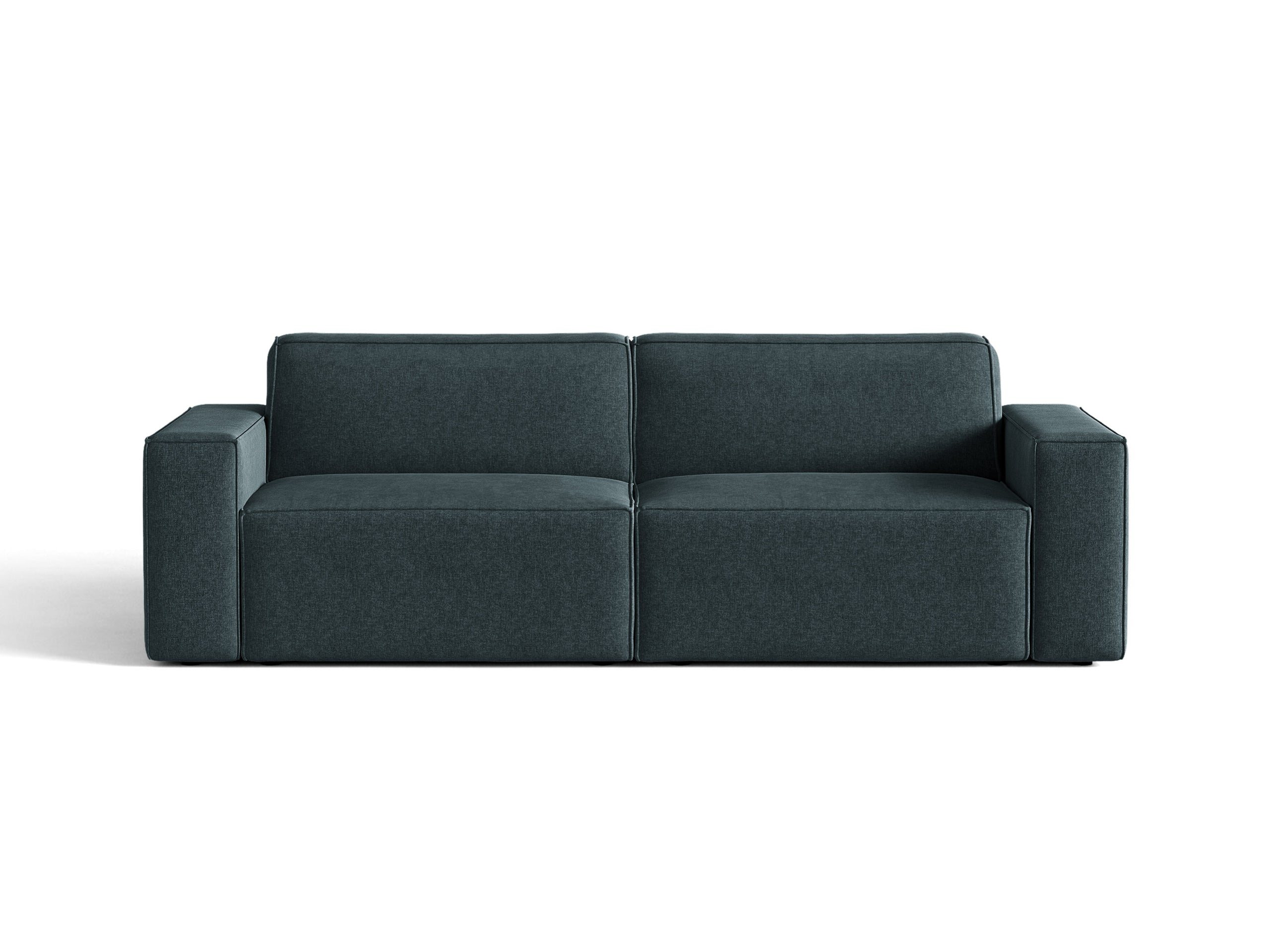 Micadoni Jodie trojmiestna pohovka 204 × 99 cm - Štrukturovaná látka Liberty (Lib13) - Tmavá petrolejová