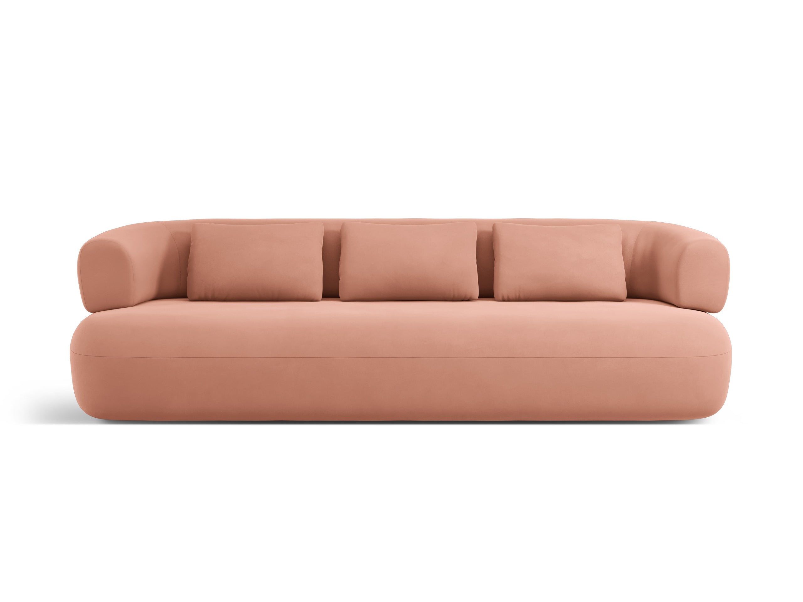 Micadoni Jenny trojmiestna pohovka 200 × 90 cm - Zamat Salvador (Sal11) - Ružová