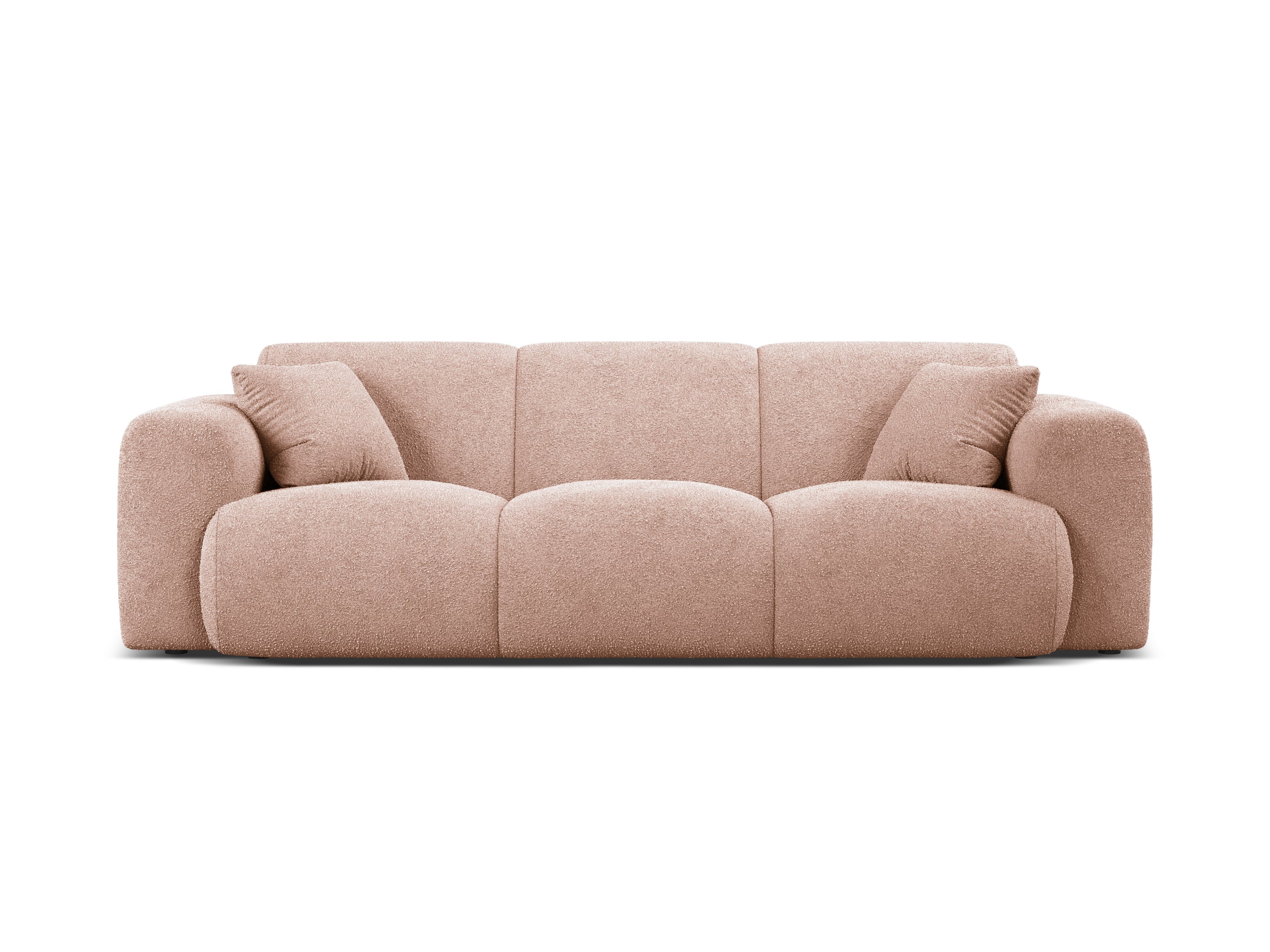 Micadoni Molino trojmiestna pohovka 235 × 100 cm - Buklé Baloo (Bal2072) - Púdrová ružová