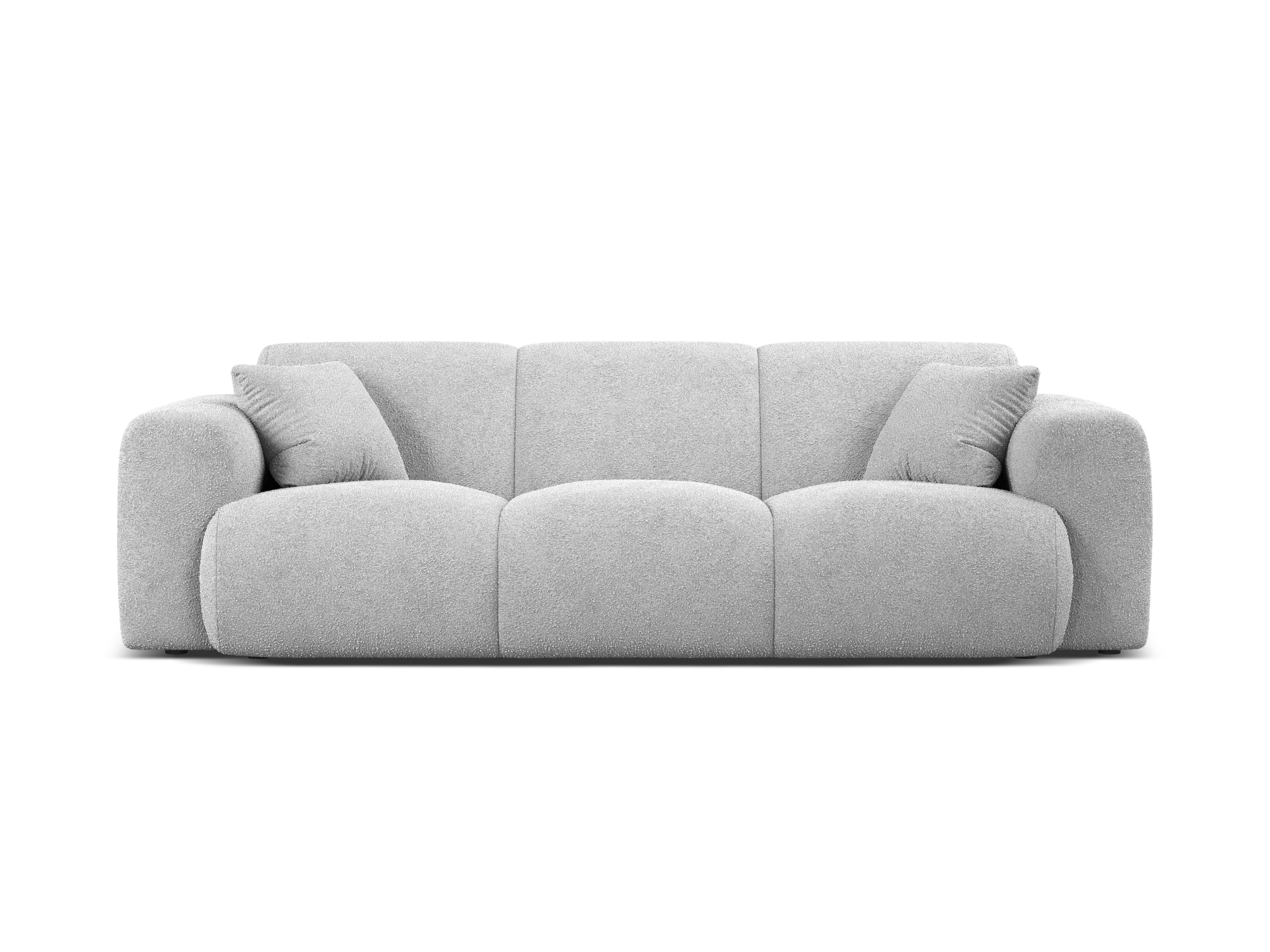 Micadoni Molino trojmiestna pohovka 235 × 100 cm - Buklé Baloo (Bal2085) - Svetlosivá