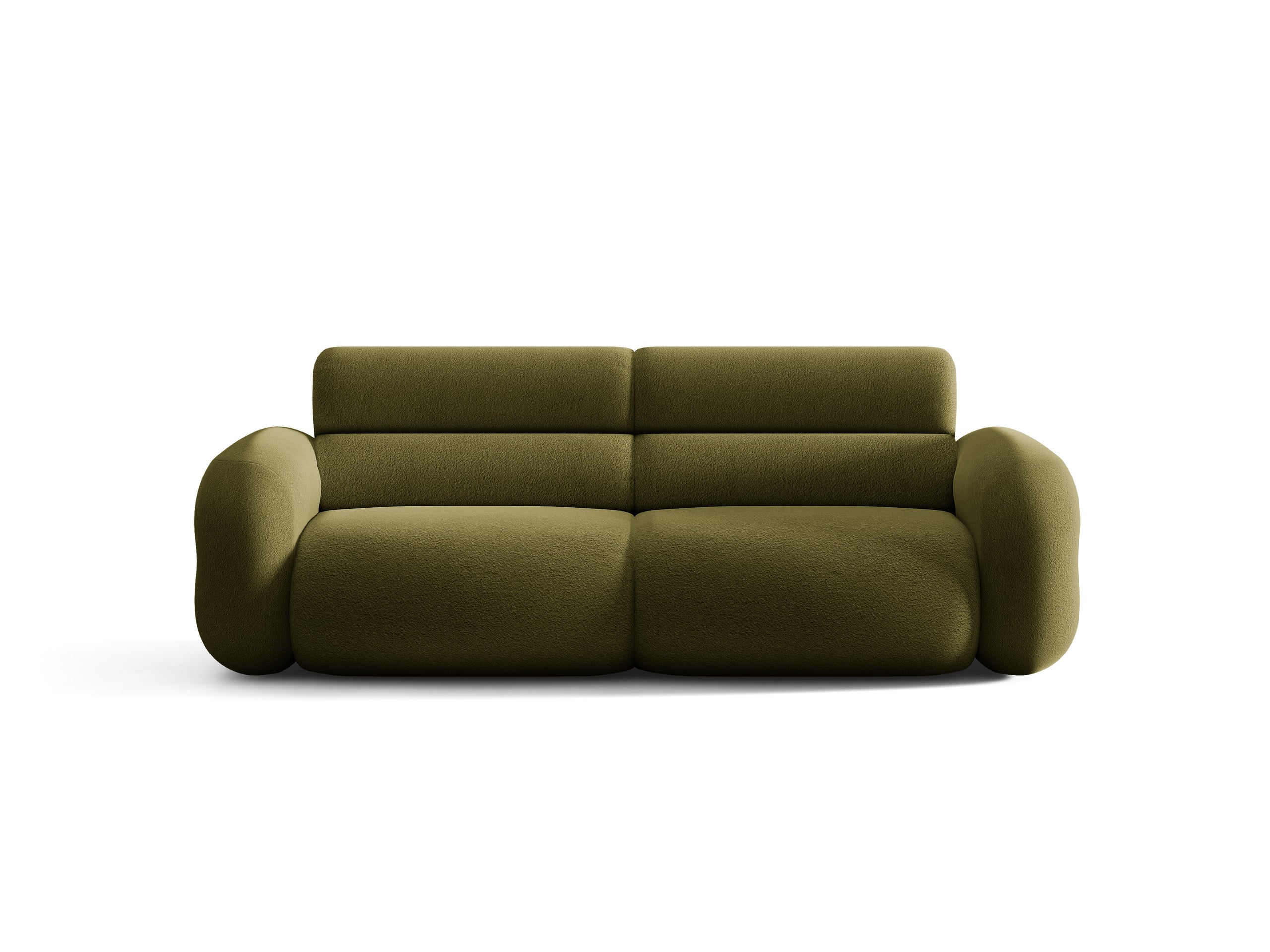 Micadoni Neo trojmiestna pohovka 220 × 100 cm - Buklé Baloo (Bal2090) - Tmavá olivovozelená