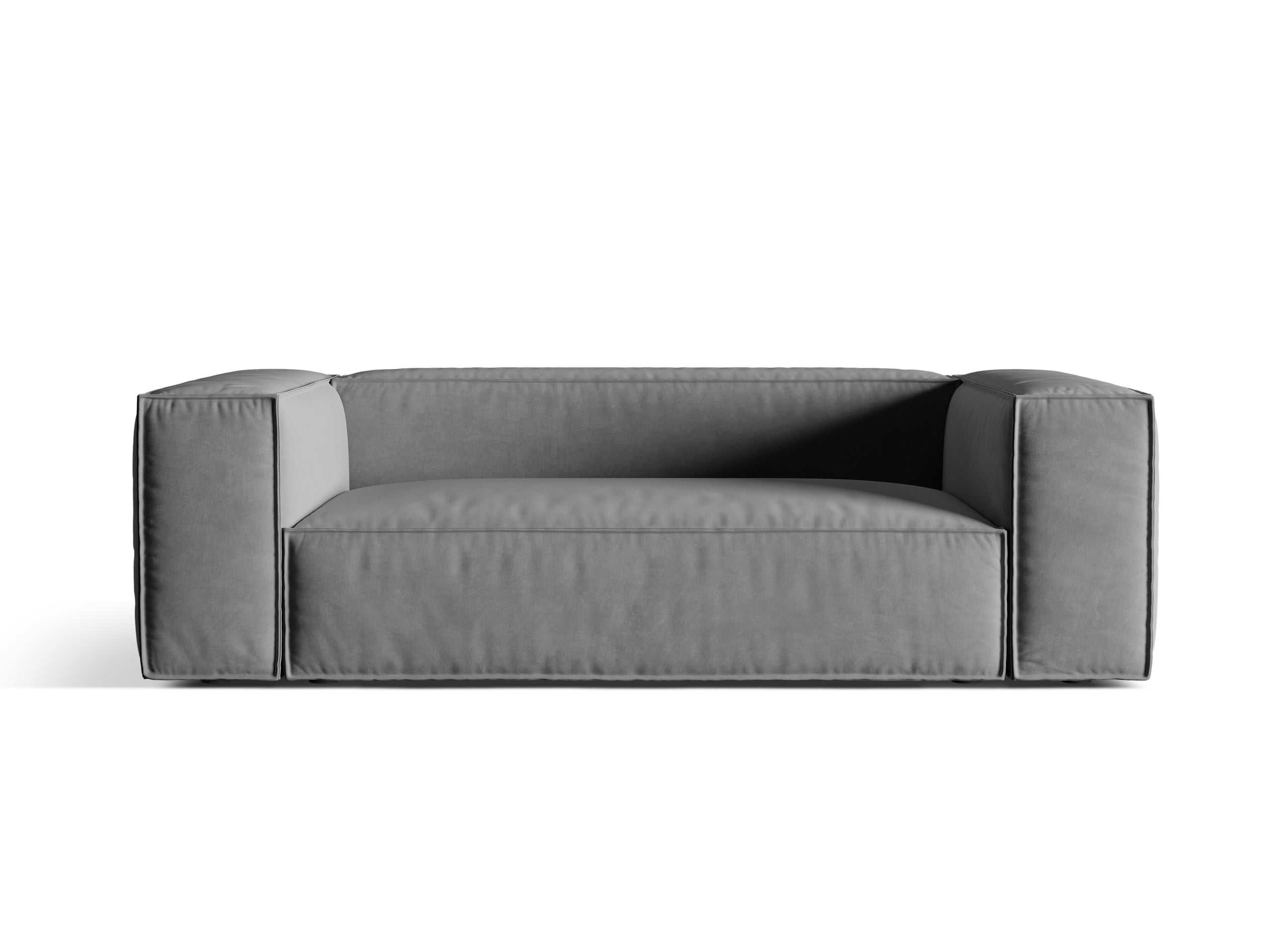 Micadoni Nuria trojmiestna pohovka 210 × 110 cm - Zamat Paris (Pariste) - Sivá