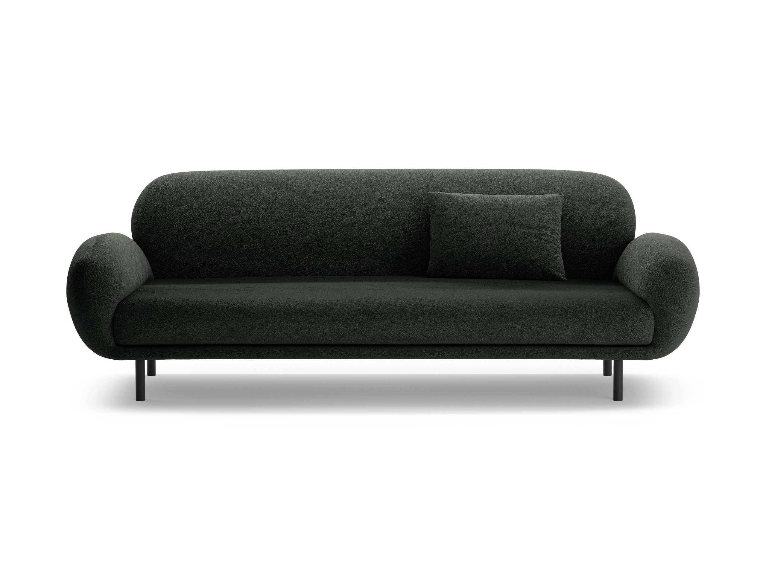 Micadoni Poppy trojmiestna pohovka 208 × 72 cm - Buklé Baloo (Bal2082) - Čierna
