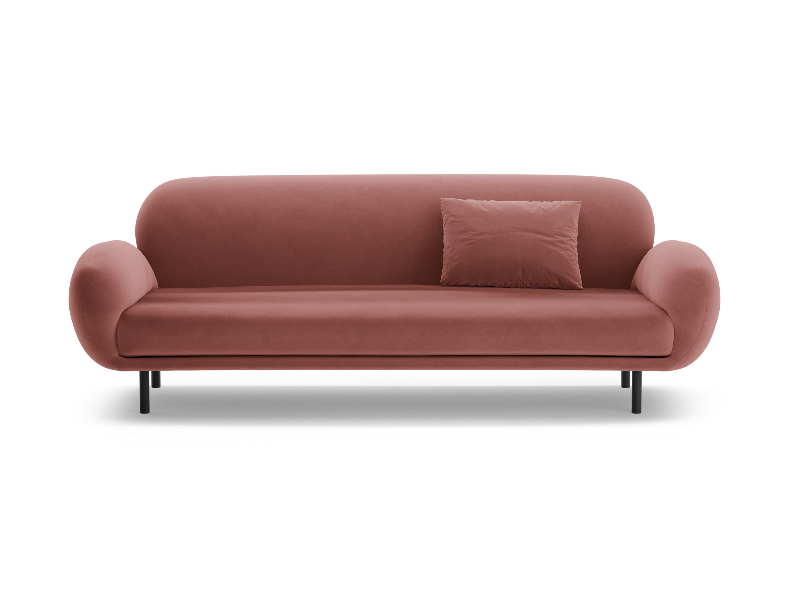Micadoni Poppy trojmiestna pohovka 208 × 72 cm - Zamat Casino (Cassal) - Plameniaková