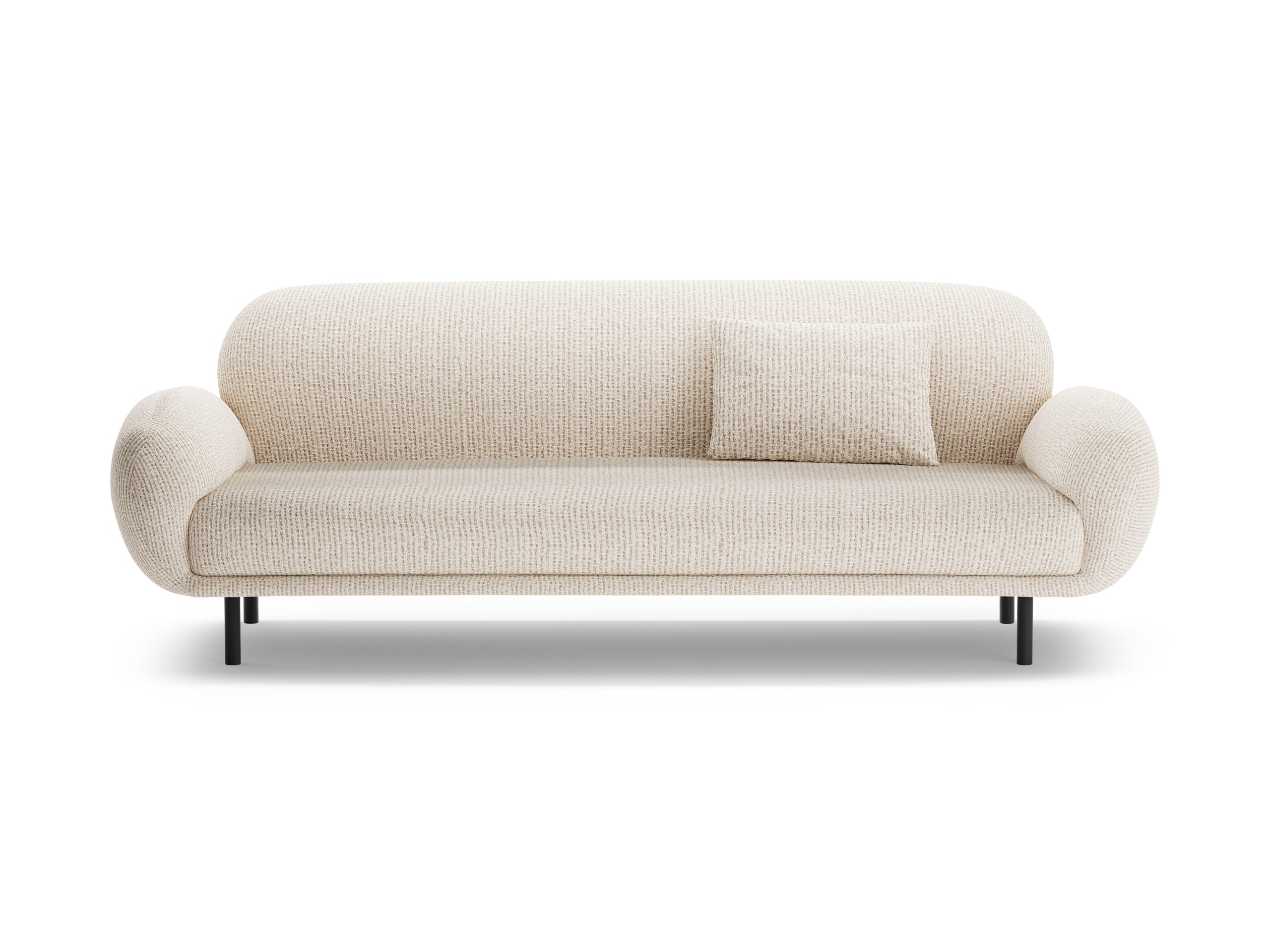 Micadoni Poppy trojmiestna pohovka 208 × 72 cm - Ženilka SILENCIO (Sil06) - Svetlobéžová