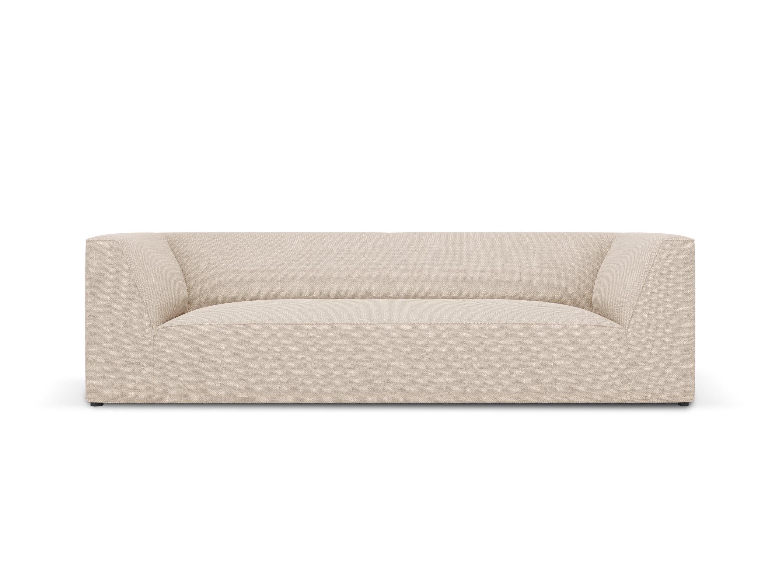 Micadoni Ruby trojmiestna pohovka 232 × 93 cm - Štrukturovaná látka Ottawa (Ota8) - Béžová
