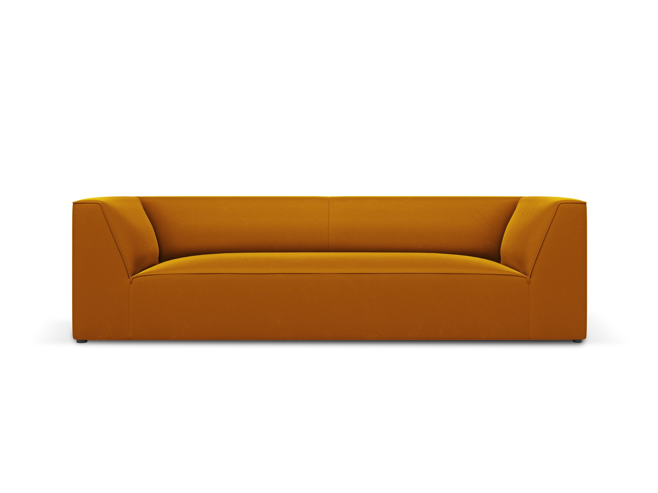 Micadoni Ruby trojmiestna pohovka 232 × 93 cm - Zamat Salvador (Sal10) - Žltá
