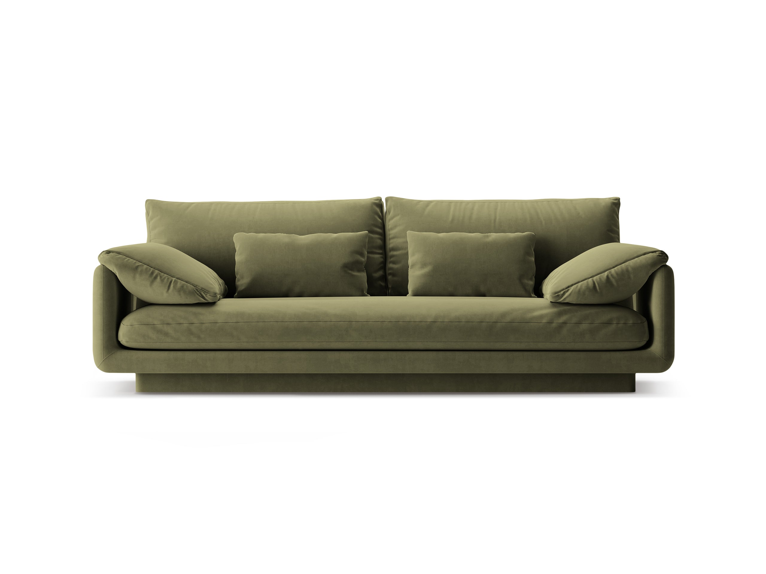 Micadoni Torino trojmiestna pohovka 220 × 103 cm - Zamat Casino (Casfor) - Svetlozelená