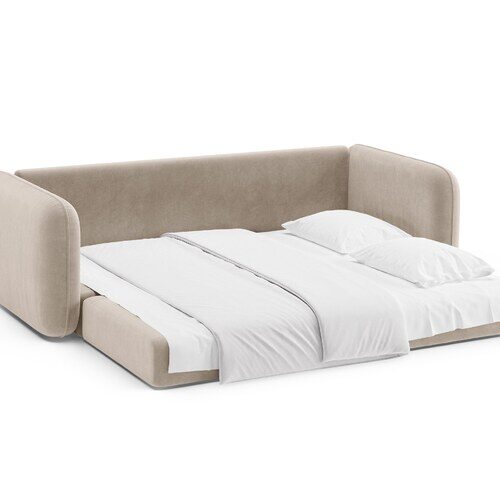 Micadoni Dormi rozkladacia trojmiestna pohovka 225 × 94 cm - Výška sedu: 42 cm