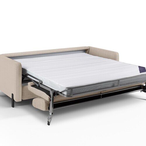Micadoni Gloria rozkladacia trojmiestna pohovka 206 × 102 cm - Materiál nôh: kov