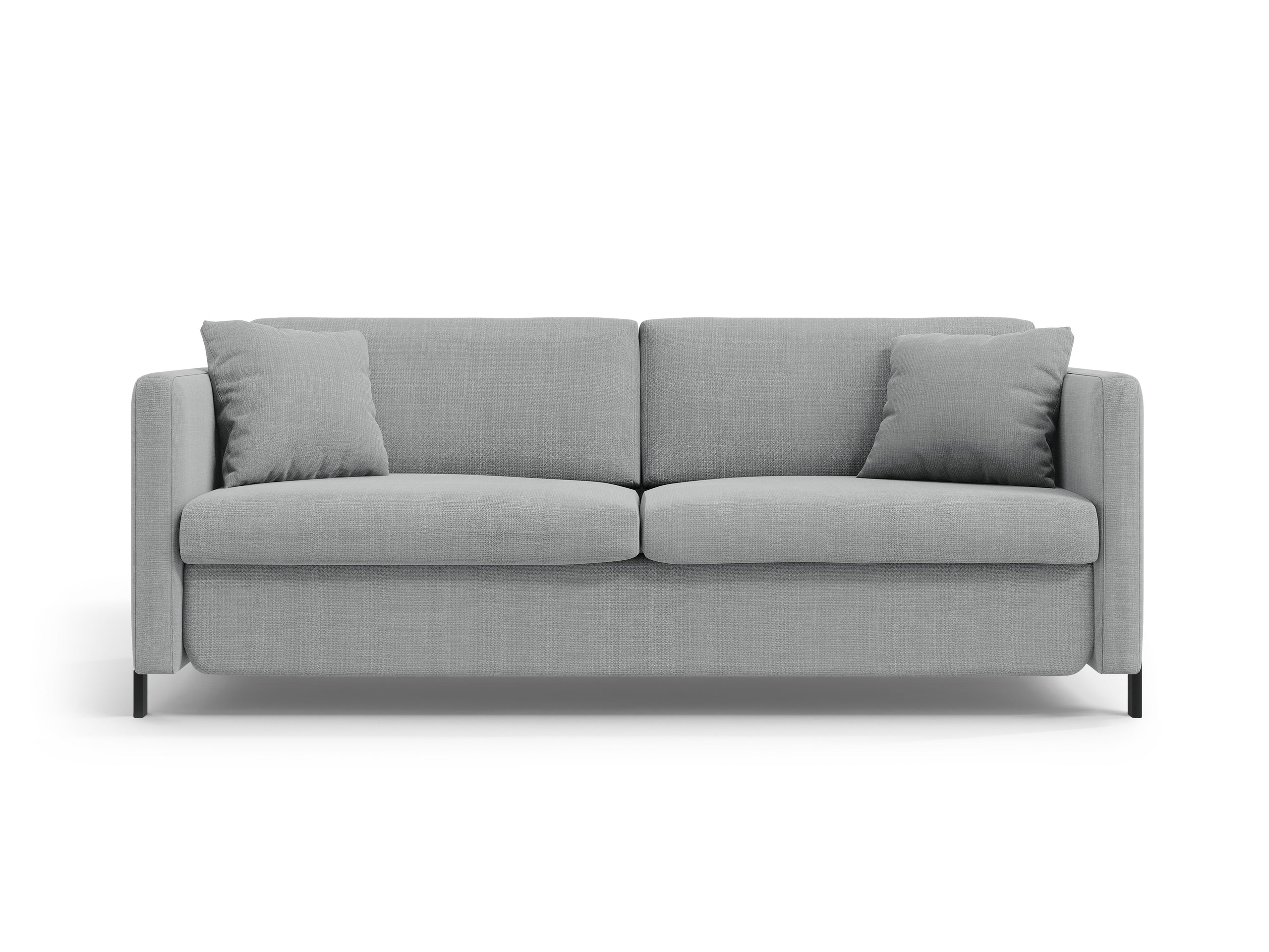 Micadoni Gloria rozkladacia trojmiestna pohovka 206 × 102 cm - Štrukturovaná látka Bjorn (Bjo06) - Svetlosivá - Variant 102x88x206