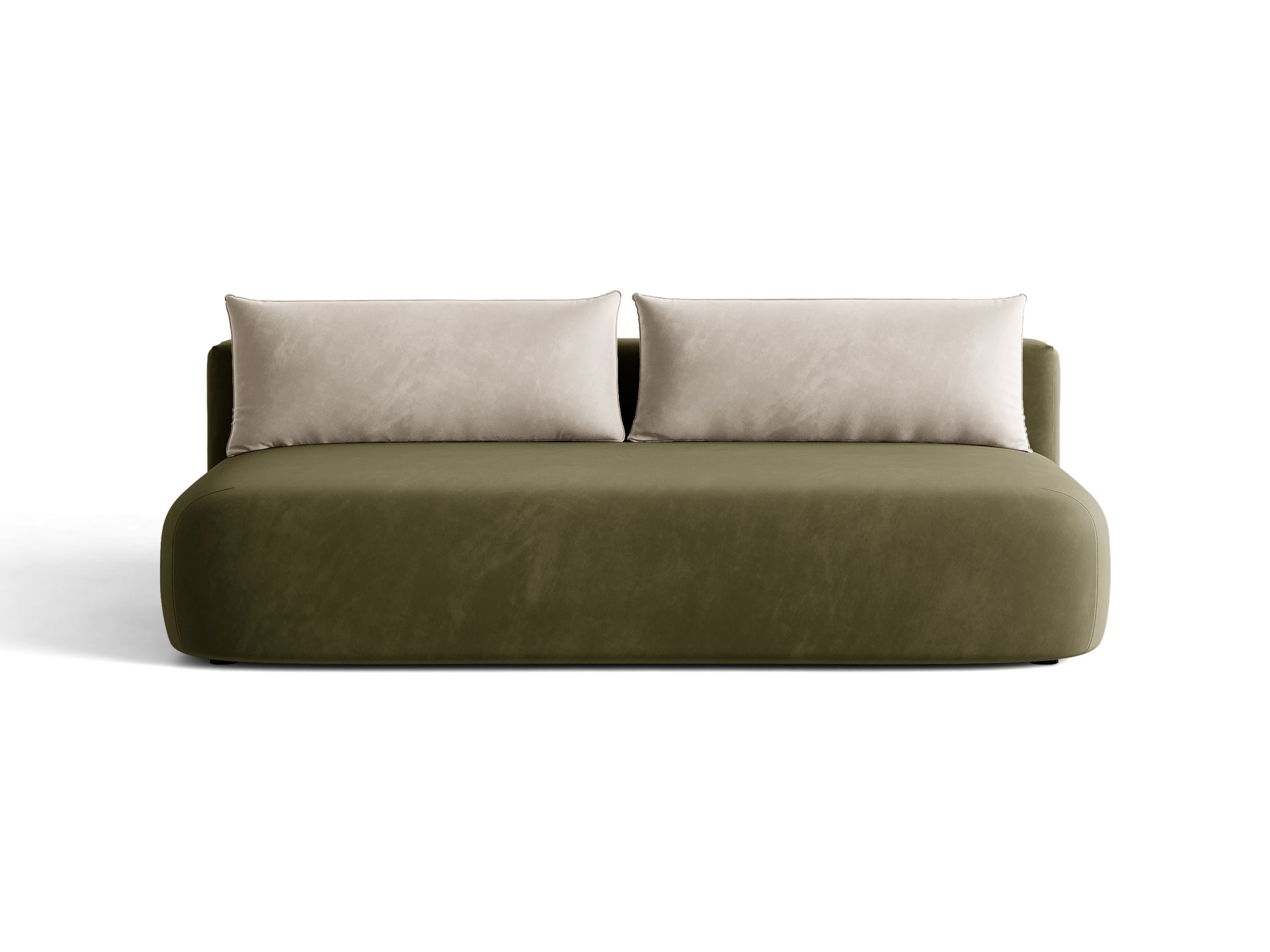 Micadoni Hena rozkladacia trojmiestna pohovka 205 × 112 cm - Zamat Salvador (Sal08) - Zelená