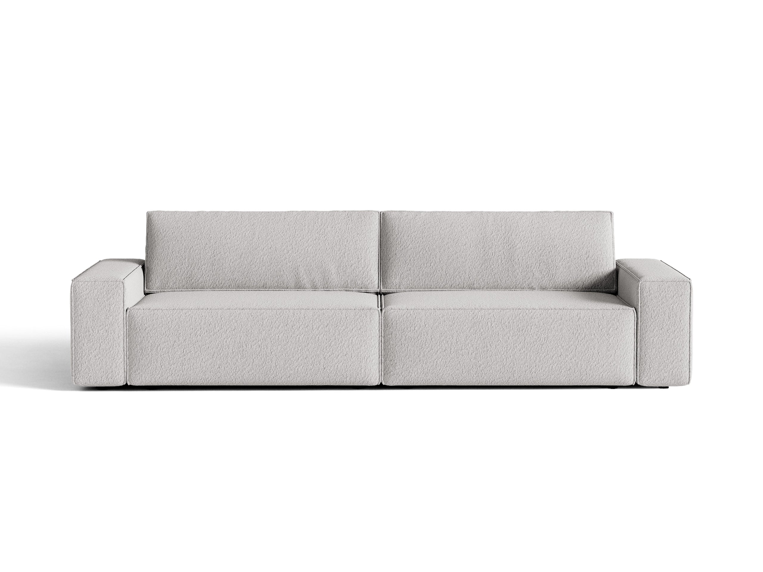 Micadoni Jodie rozkladacia trojmiestna pohovka 247 × 107 cm - Buklé Baloo (Bal2085) - Svetlosivá