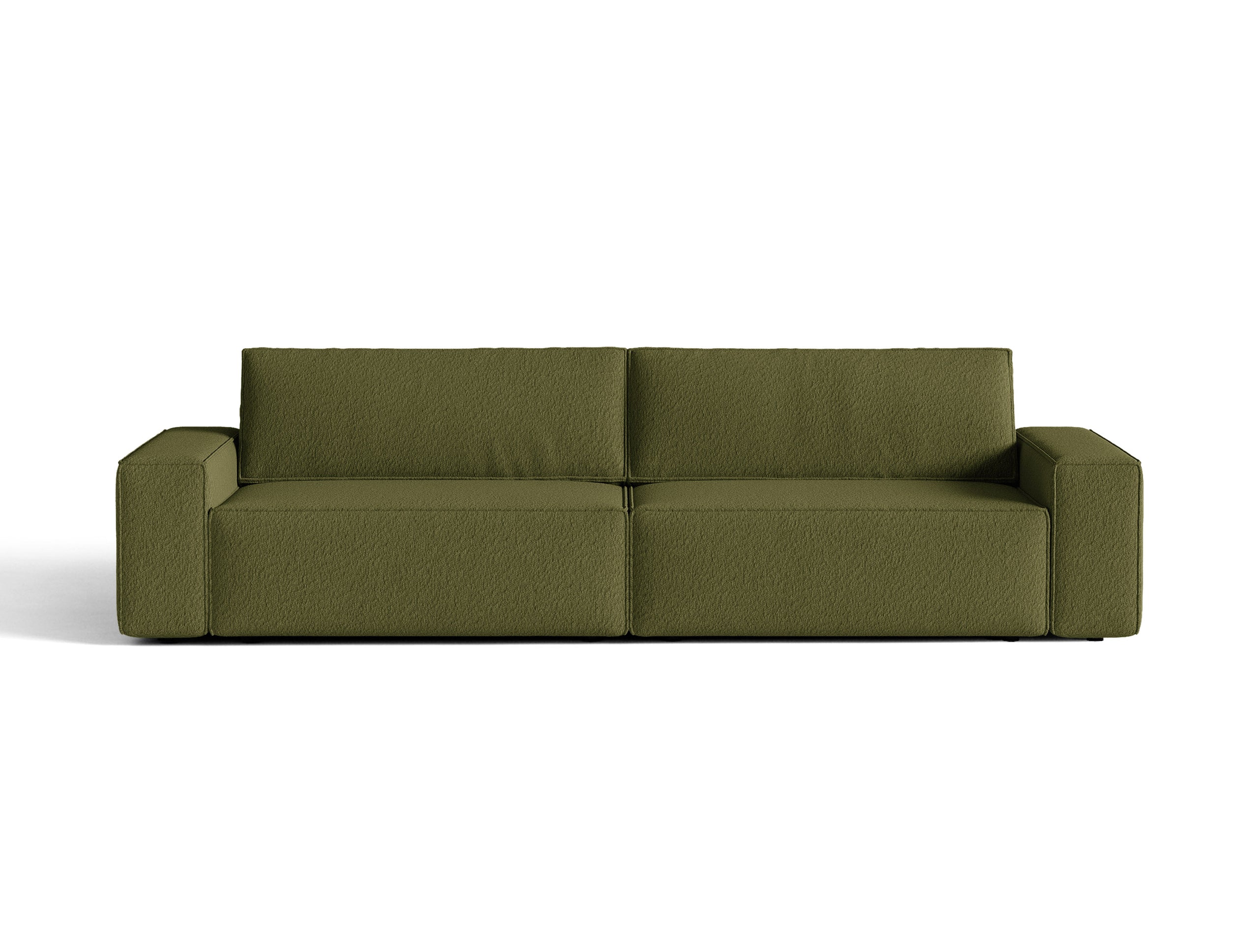 Micadoni Jodie rozkladacia trojmiestna pohovka 247 × 107 cm - Buklé Baloo (Bal2090) - Tmavá olivovozelená