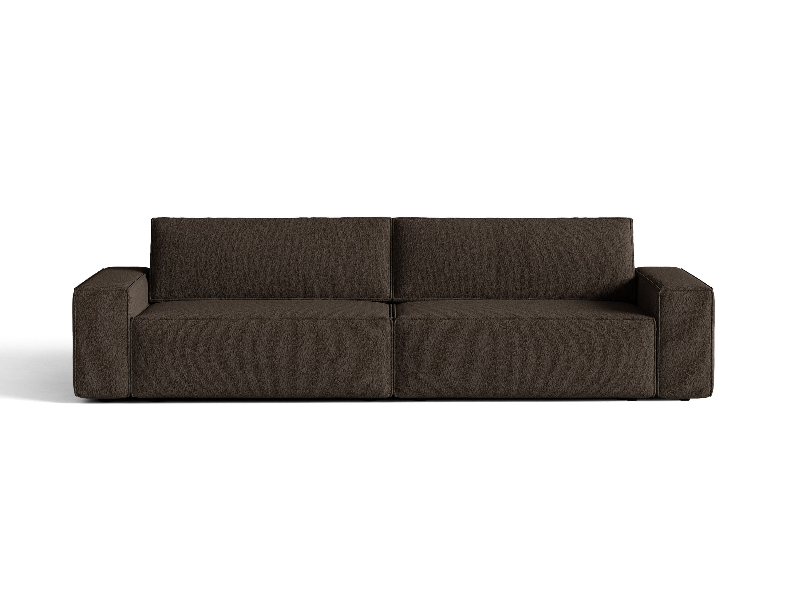 Micadoni Jodie rozkladacia trojmiestna pohovka 247 × 107 cm - Buklé Baloo (Bal2081) - Hnedá