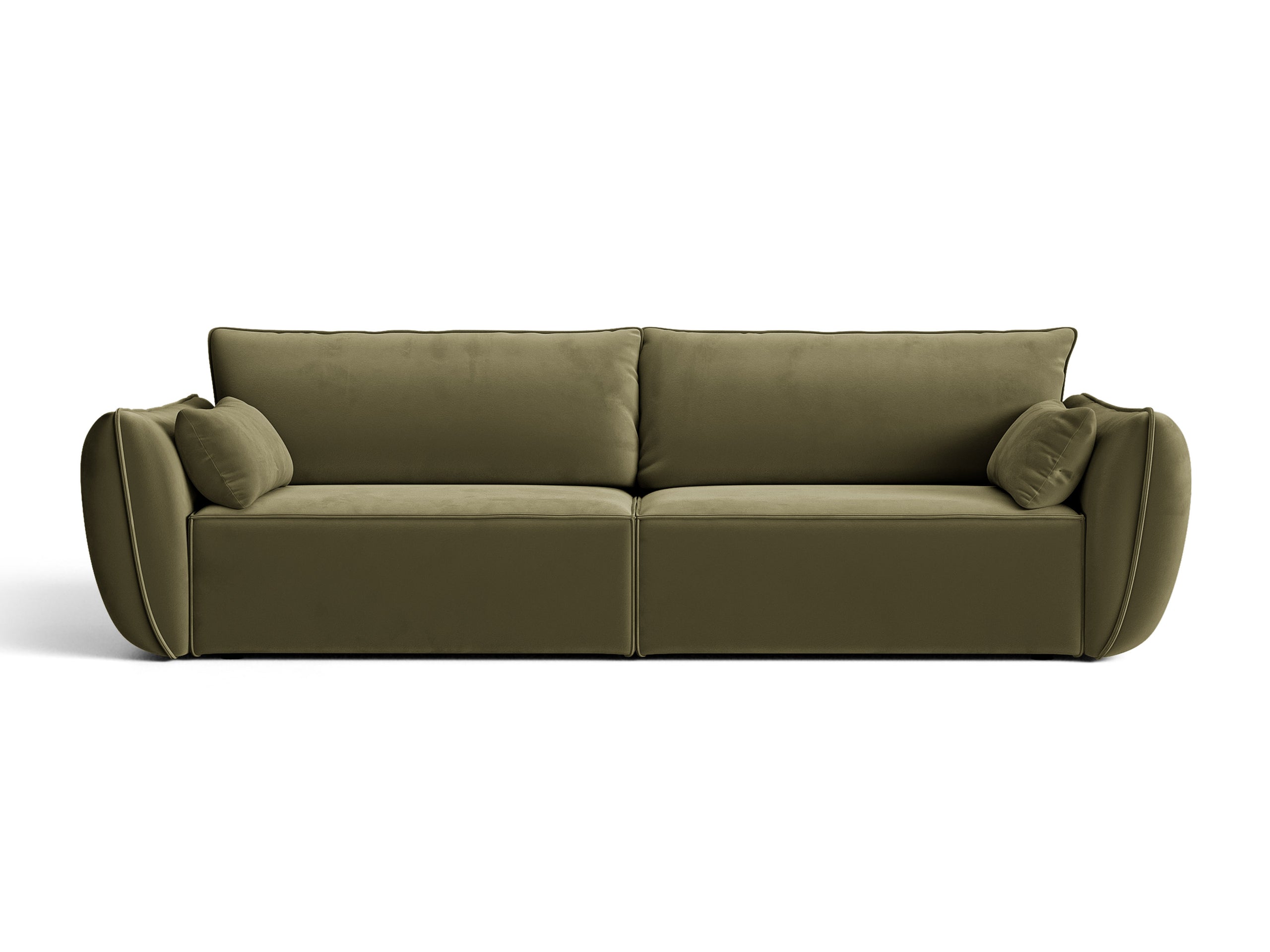 Micadoni Kaelle rozkladacia trojmiestna pohovka 244 × 103 cm - Zamat Bluvel (Blu77) - Zelená