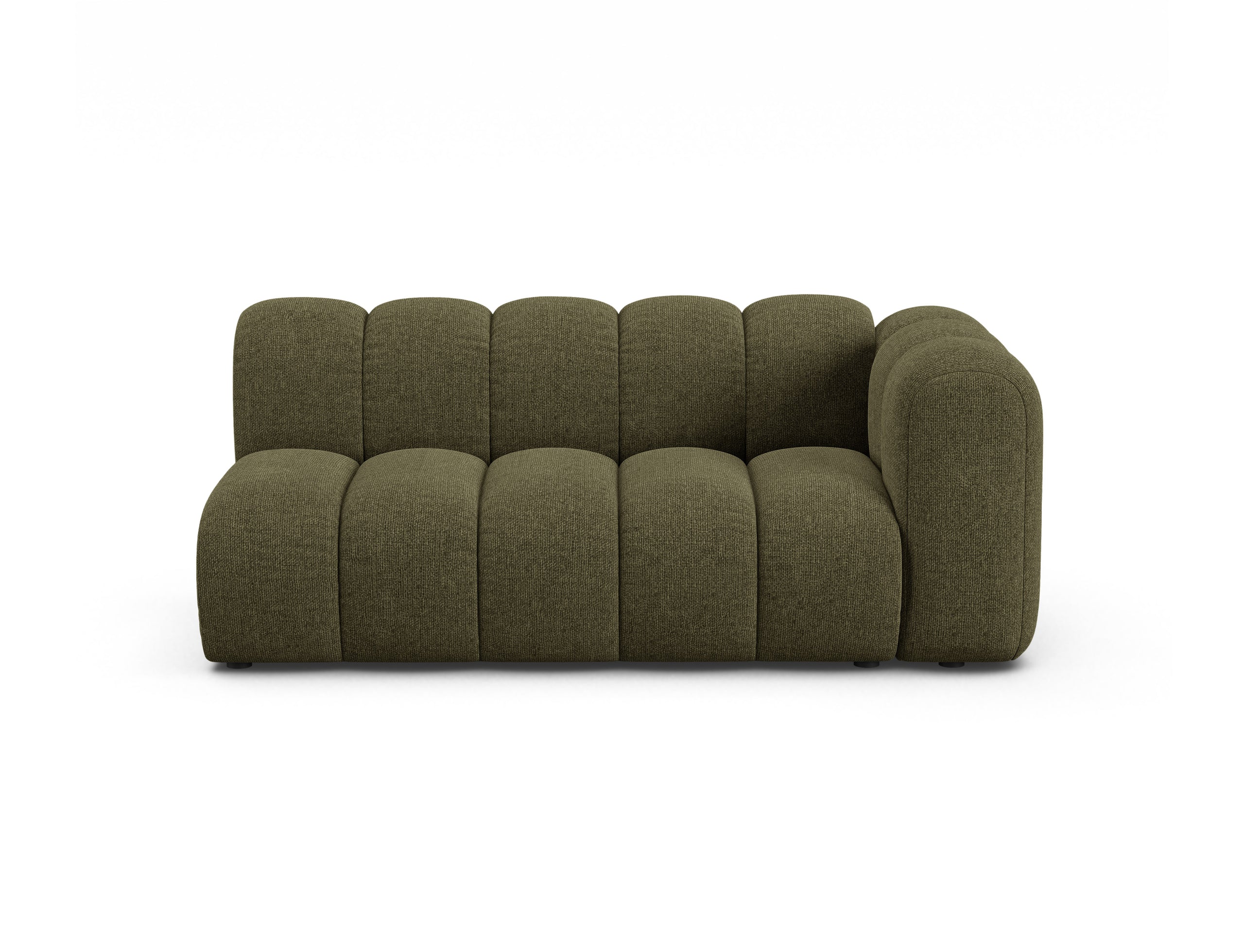 Micadoni Lupine modul sedačky s podrúčkou 175 × 95 cm - Ženilka Eden (Eden12) - Zelená - Pravé prevedenie