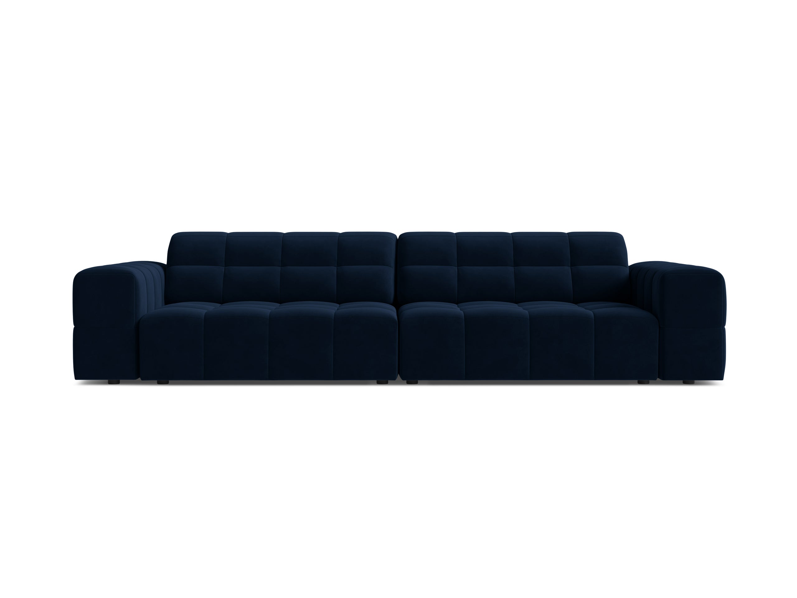 Micadoni Jennifer viacmiestna pohovka 252 × 102 cm - Zamat Bluvel (Blu86) - Kráľovská modrá