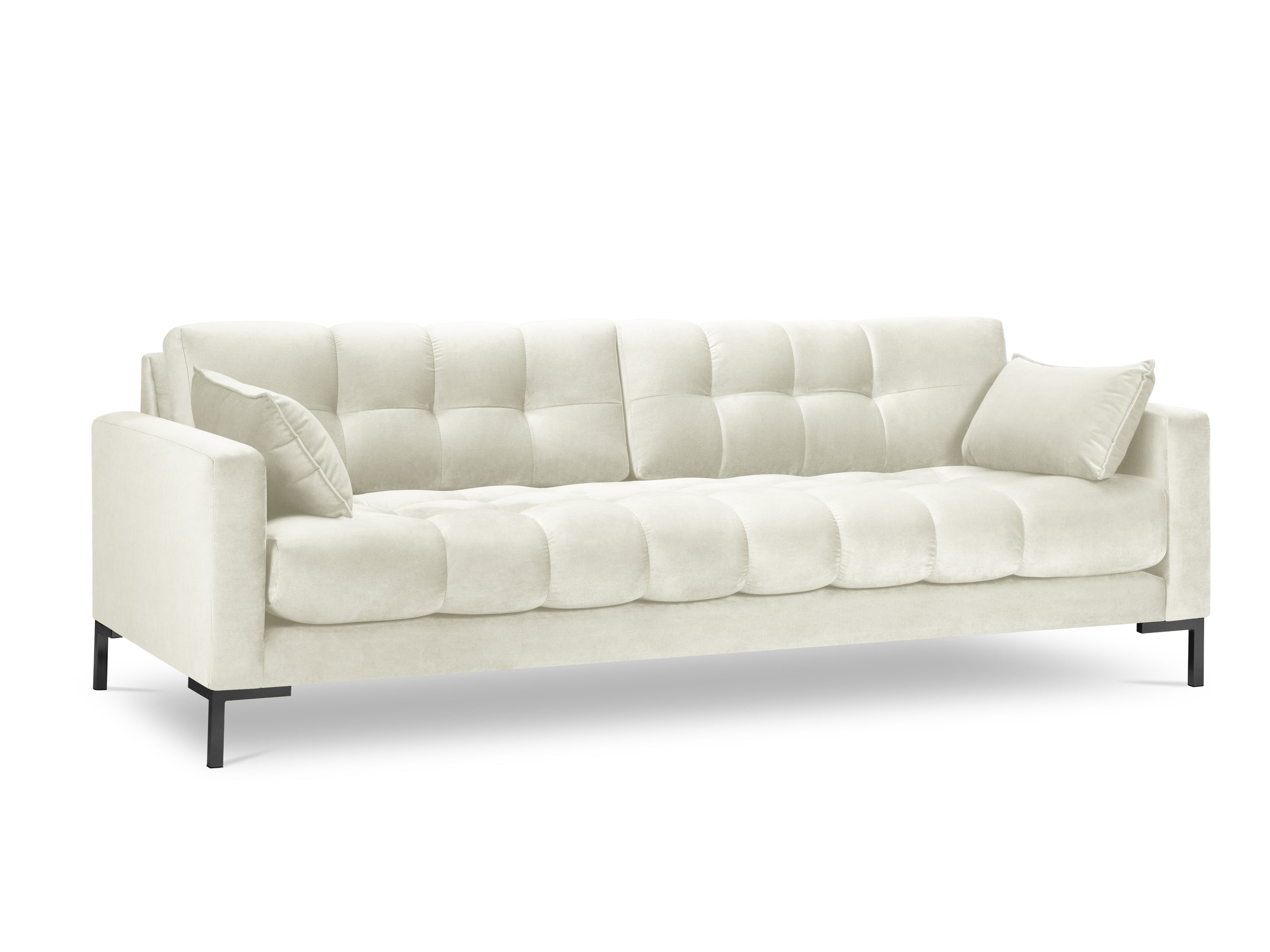 Micadoni Mamaia viacmiestna pohovka 217 × 96 cm - Zamat Bluvel (Blu22) - Svetlobéžová