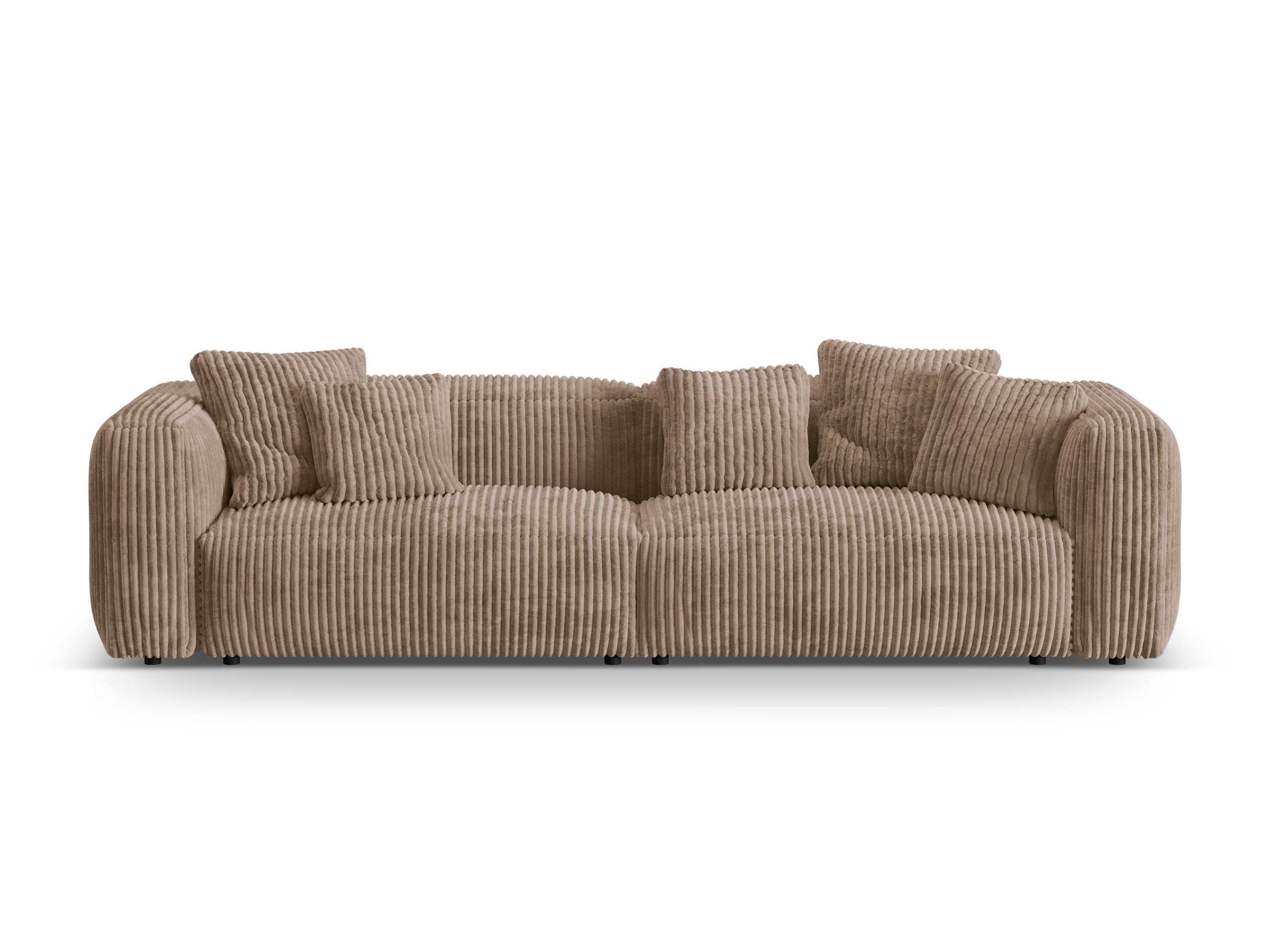 Micadoni Martina viacmiestna pohovka - Menčester Tilia (Til17) - Žaluďová - Nohy: Čierny plast - Variant 76 cm
