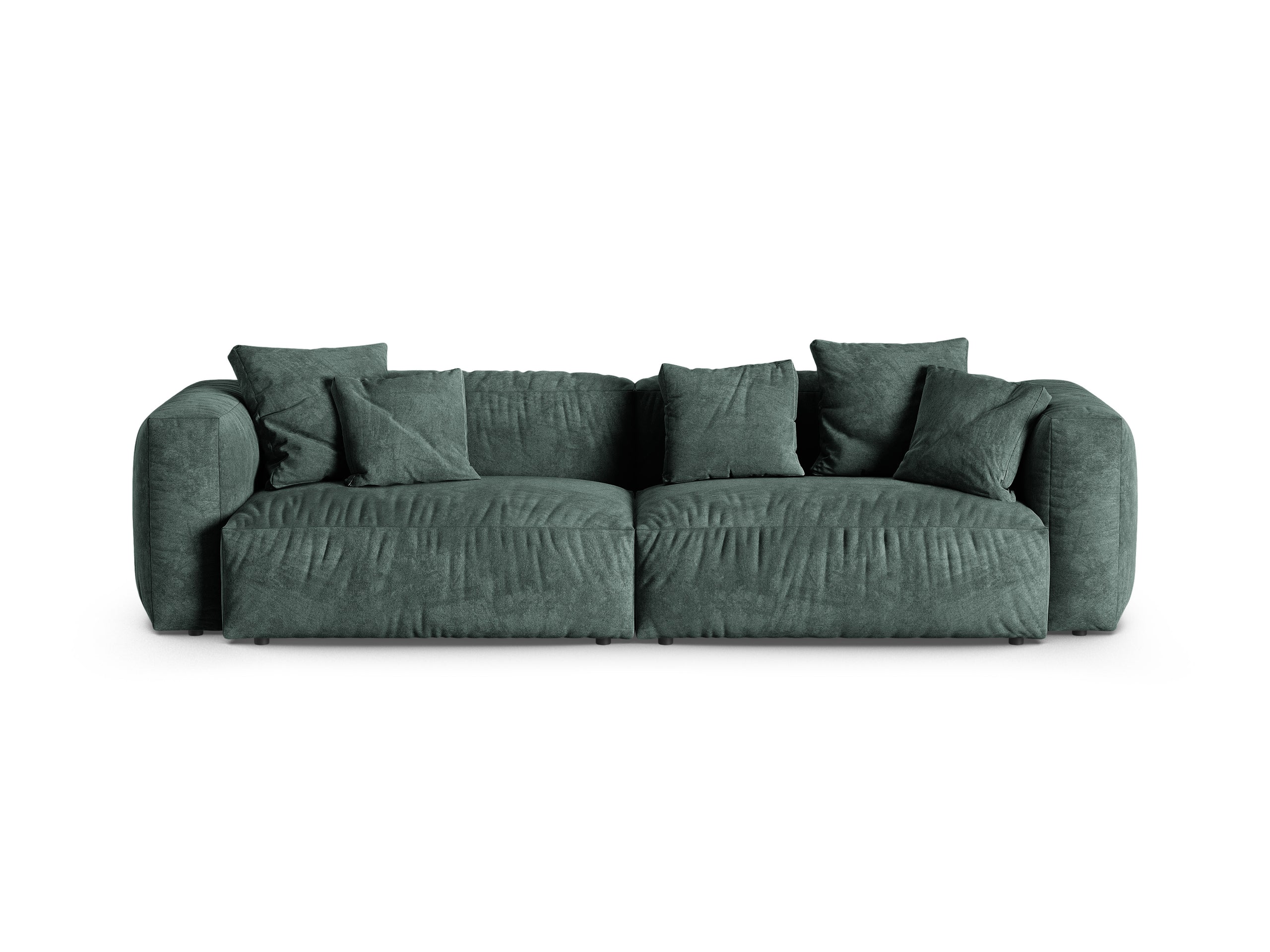 Micadoni Martina viacmiestna pohovka - Zamat Vogue (Vog12) - Petrolejová - Nohy: Čierny plast - Variant 90 cm