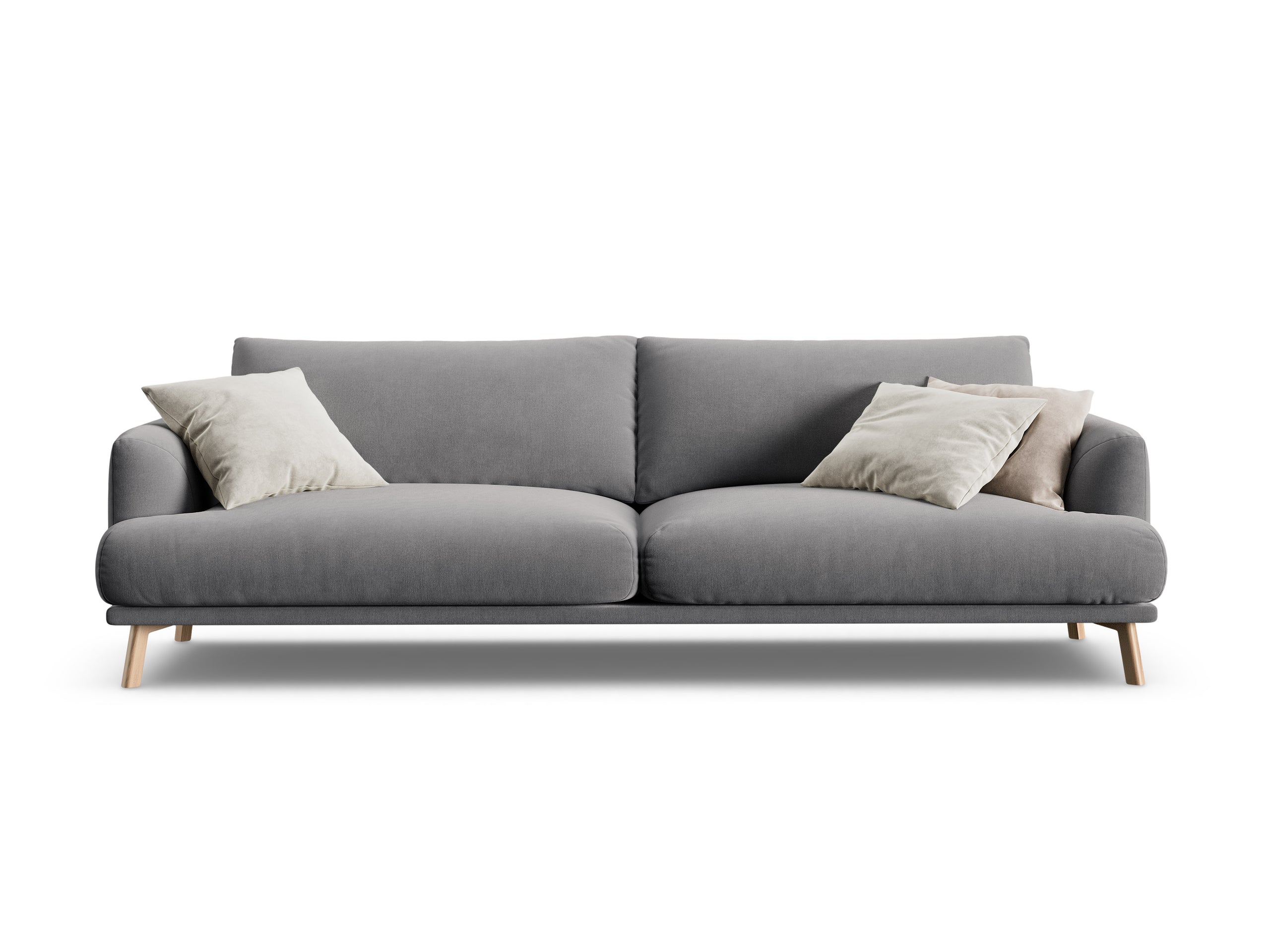 Micadoni Naomi viacmiestna pohovka 230 × 95 cm - Zamat Salvador (Sal17) - Sivá