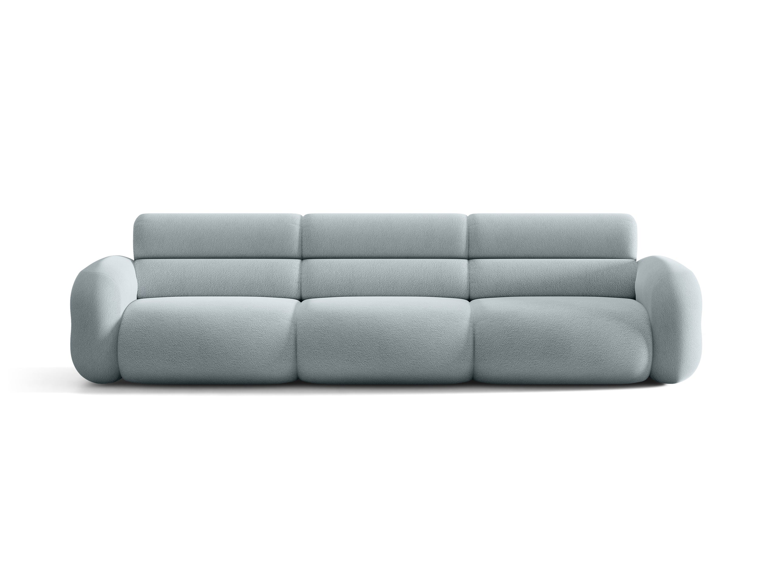 Micadoni Neo viacmiestna pohovka 305 × 100 cm - Buklé Baloo (Bal2086) - Svetlomodrá
