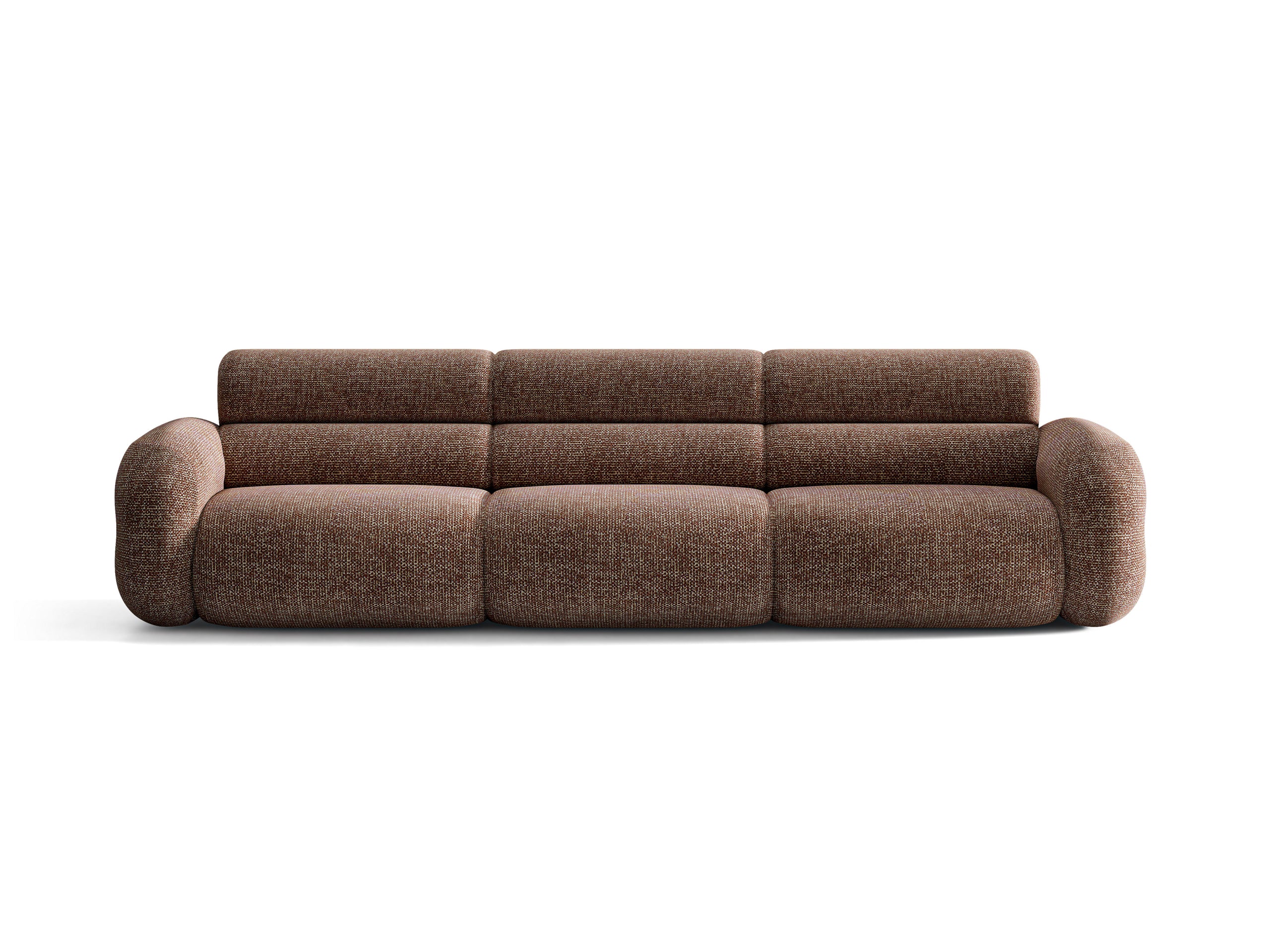 Micadoni Neo viacmiestna pohovka 305 × 100 cm - Ženilka SILENCIO (Sil27) - Hnedá