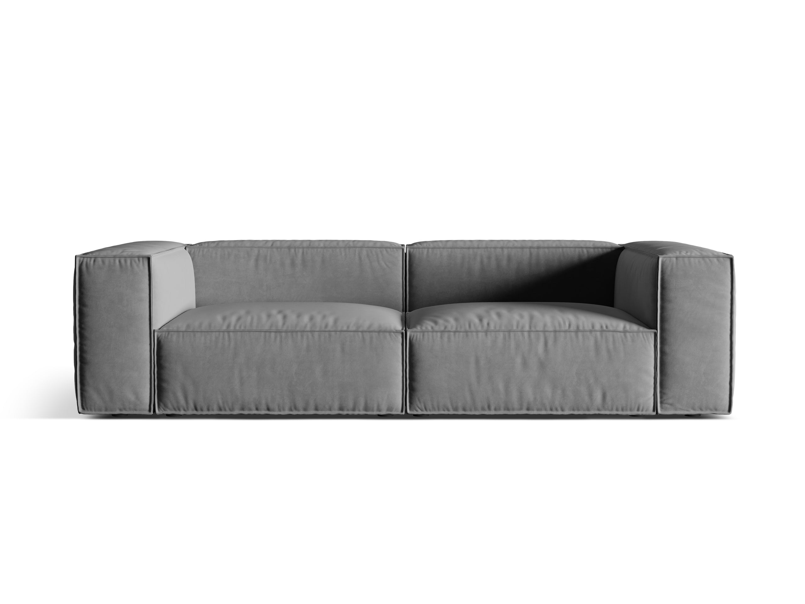 Micadoni Nuria viacmiestna pohovka 250 × 110 cm - Zamat Paris (Pariste) - Sivá