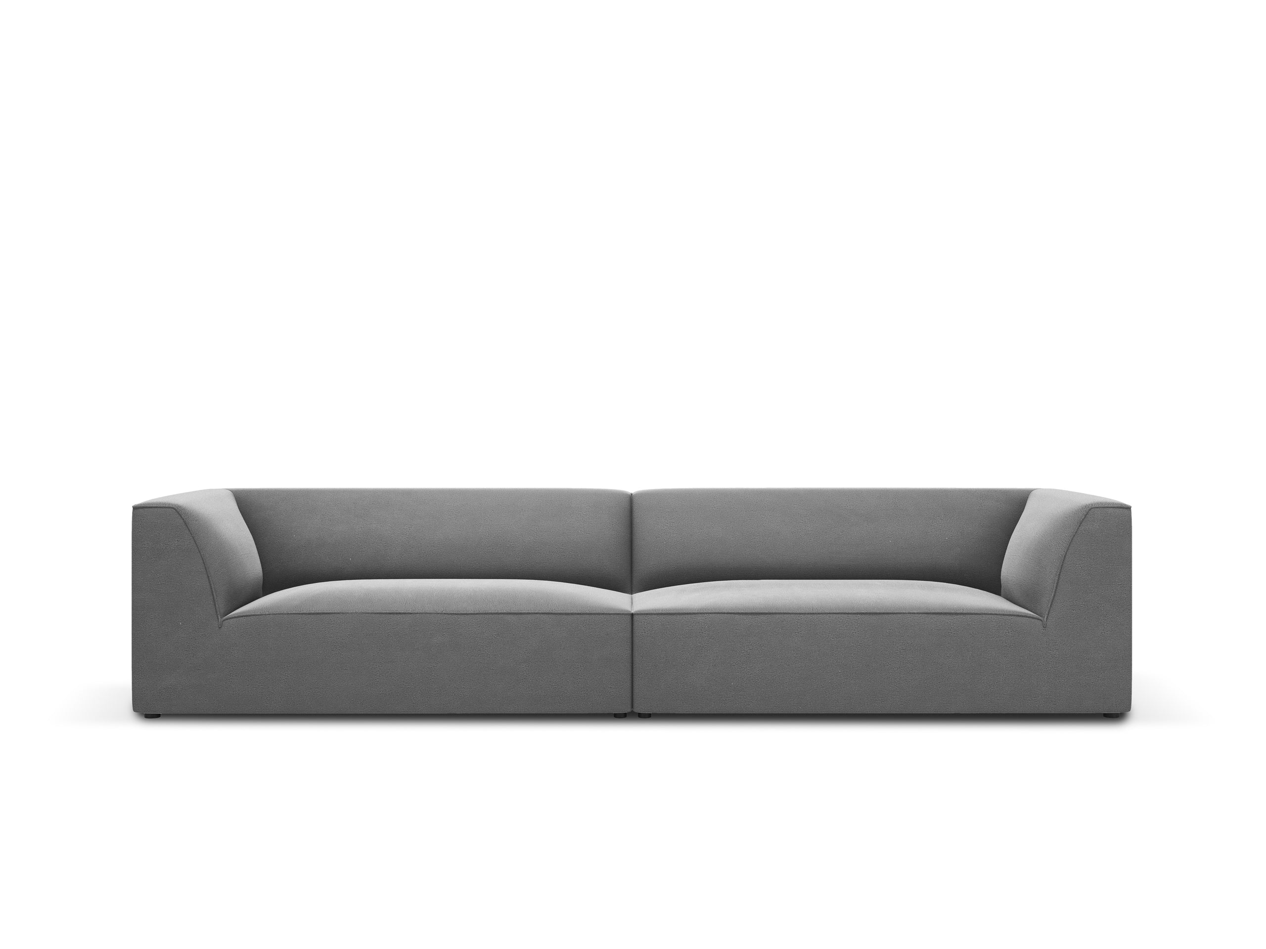 Micadoni Ruby viacmiestna pohovka 302 × 93 cm - Zamat Salvador (Sal17) - Sivá