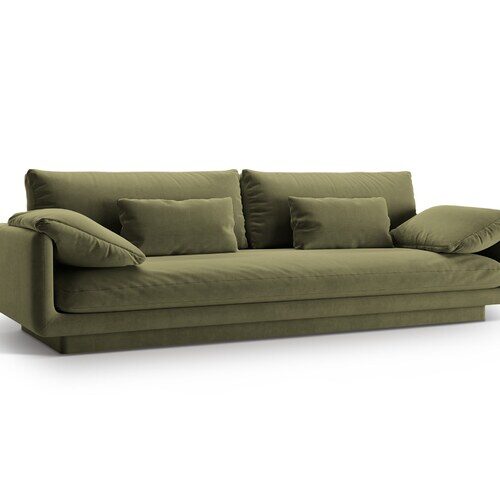 Micadoni Torino viacmiestna pohovka 250 × 103 cm - Materiál nôh: čierny plast