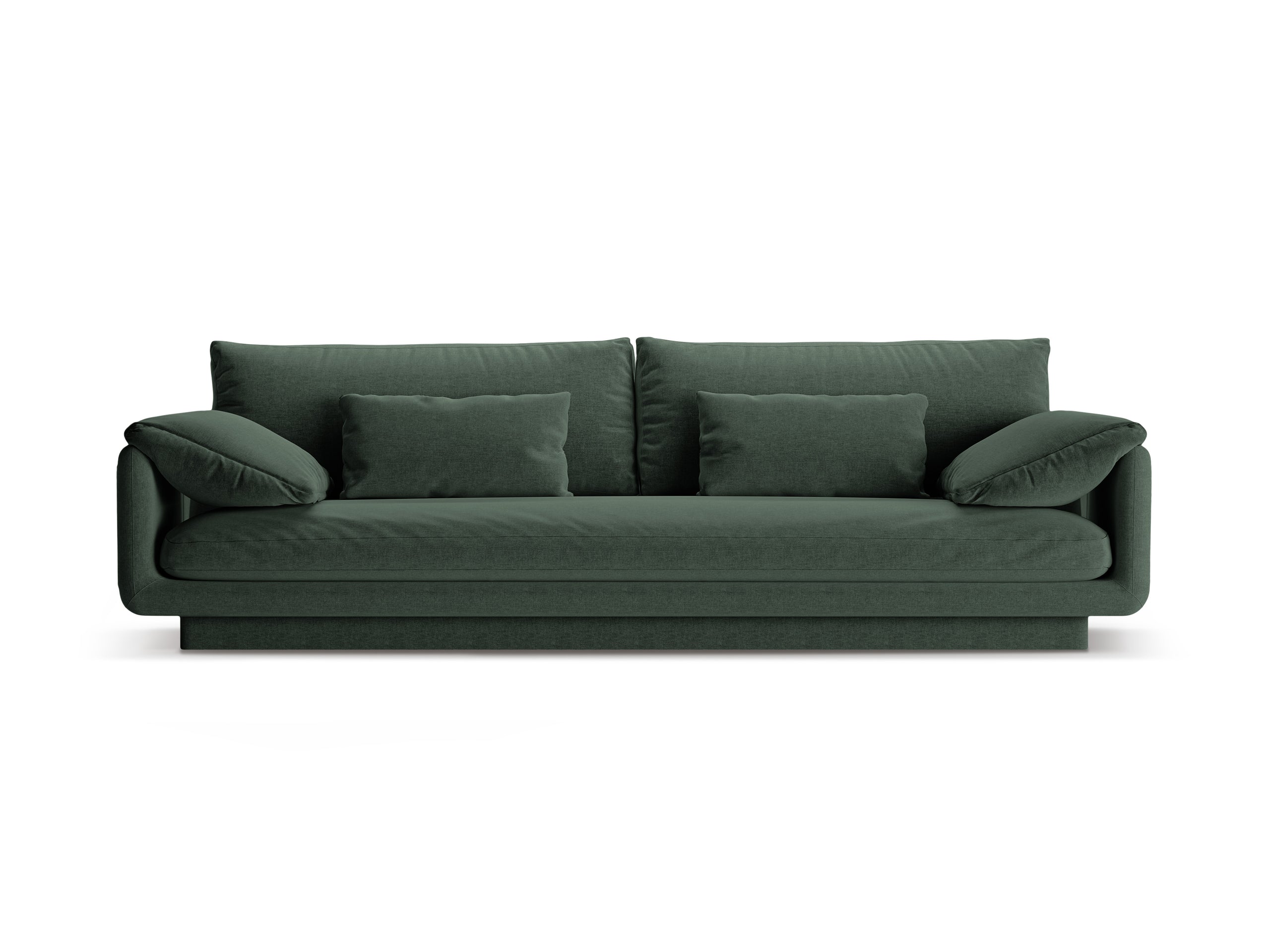 Micadoni Torino viacmiestna pohovka 250 × 103 cm - Štrukturovaná látka Wind (Win75) - Machovozelená