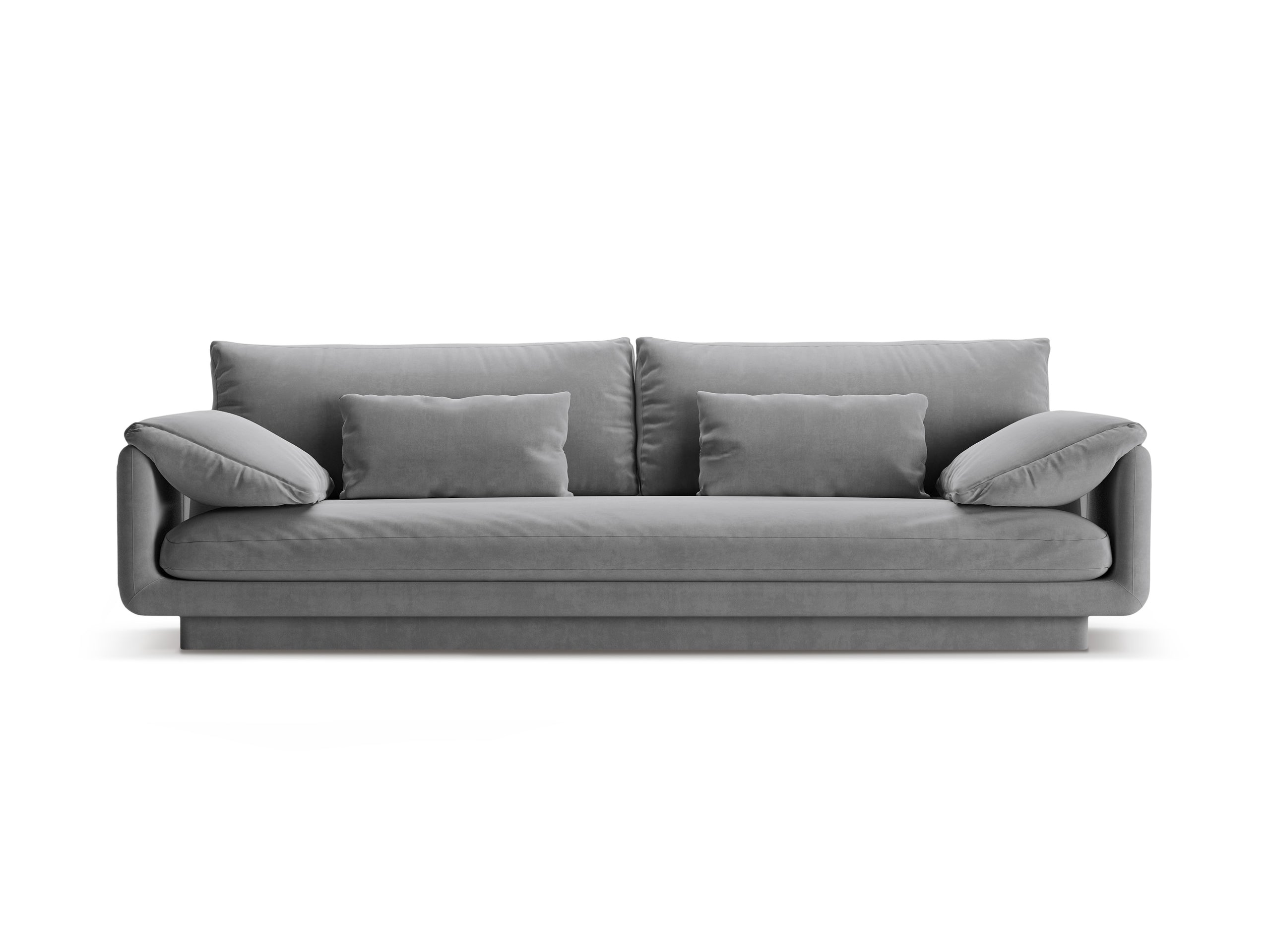 Micadoni Torino viacmiestna pohovka 250 × 103 cm - Zamat Casino (Cassto) - Sivá