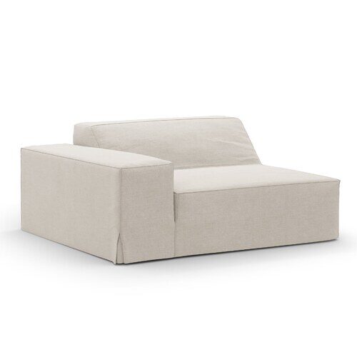 Micadoni Jodie modul sedačky s podrúčkou 122 × 99 cm s odnímateľným poťahom - Materiál: štrukturovaná látka