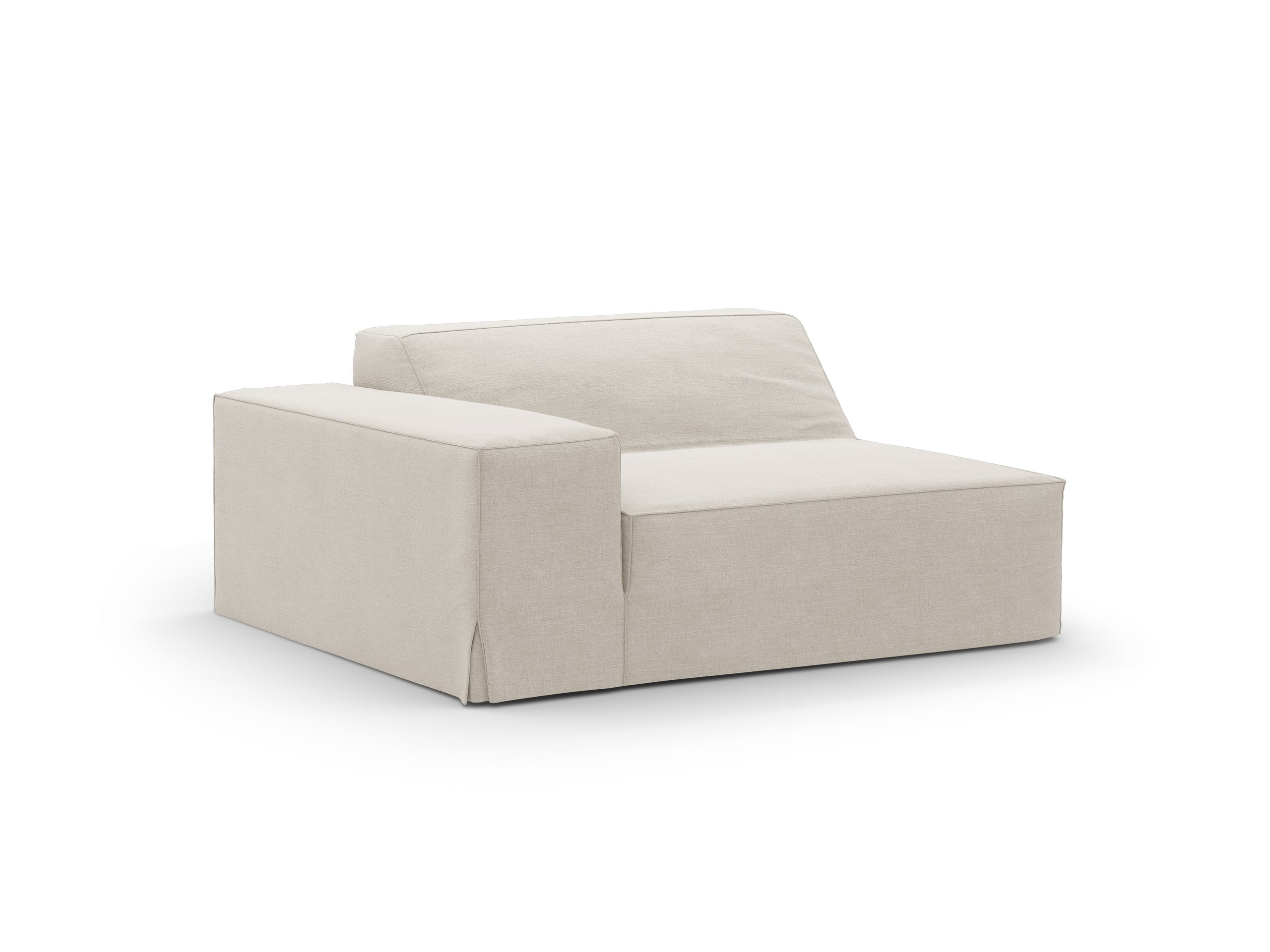 Micadoni Jodie modul sedačky s podrúčkou 122 × 99 cm s odnímateľným poťahom