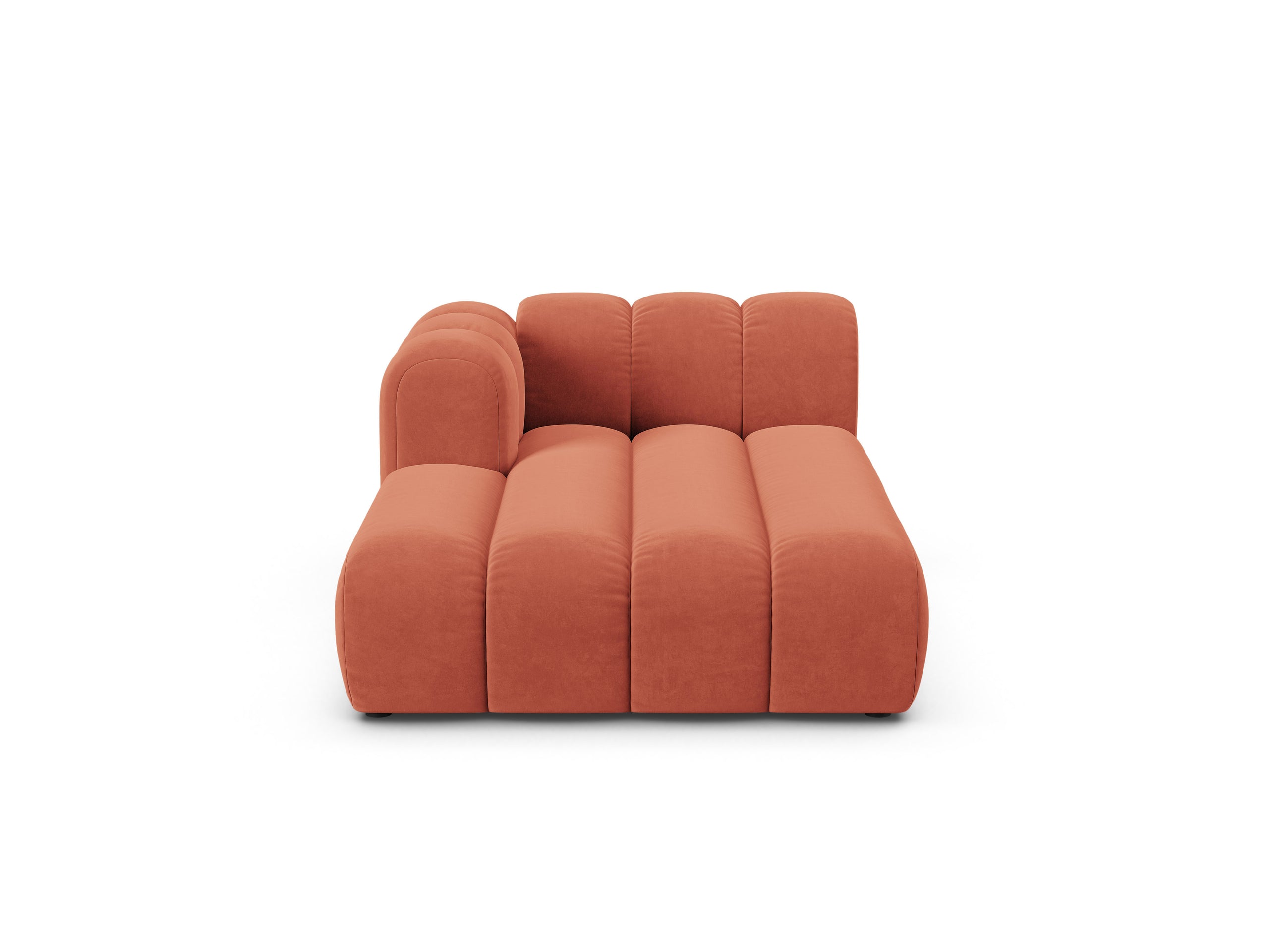 Micadoni Lupine leňoška 117 × 177 cm - Zamat Venus (Ven2933) - Koralová - Ľavé prevedenie