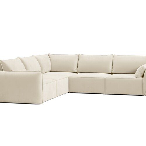 Micadoni Kaelle symetrická rohová sedačka 286 × 286 cm - Materiál nôh: plast
