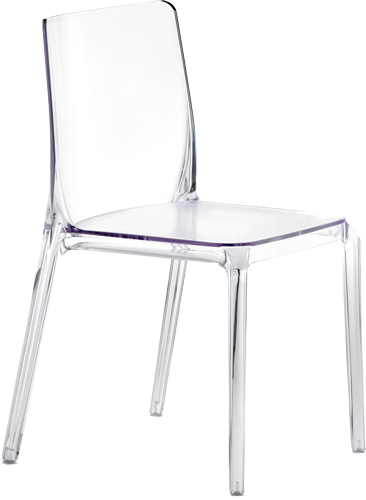 Pedrali Blitz transparentná stolička - Transparentná