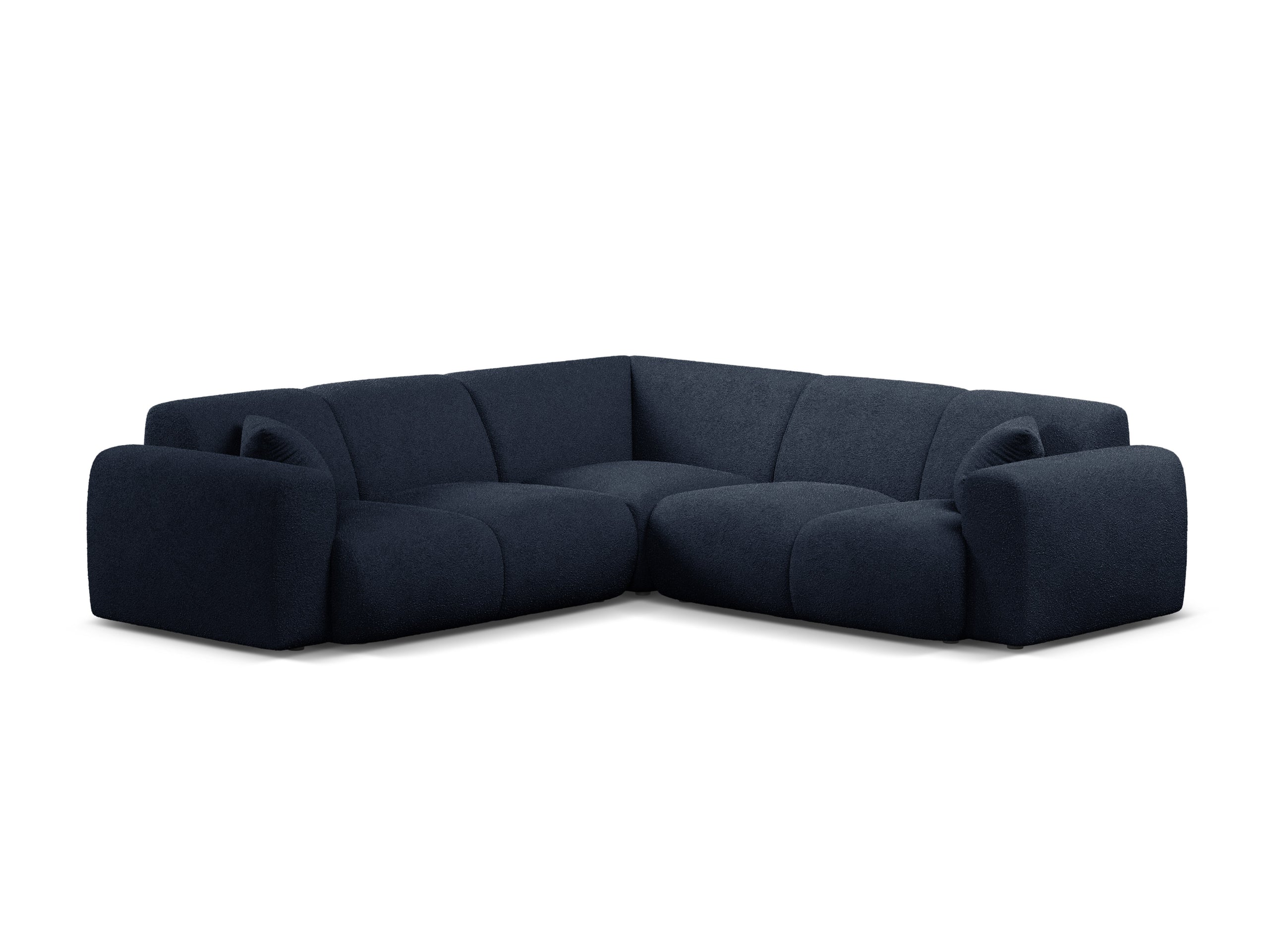 Micadoni Molino symetrická rohová sedačka 252 × 252 cm - Buklé Baloo (Bal2088) - Tmavomodrá