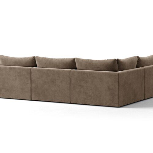 Micadoni Bloom rohová sedačka 316 × 222 cm - Výška sedu: 42 cm