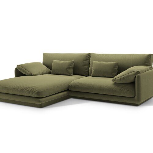 Micadoni Torino rohová sedačka 250 × 170 cm - Materiál nôh: čierny plast
